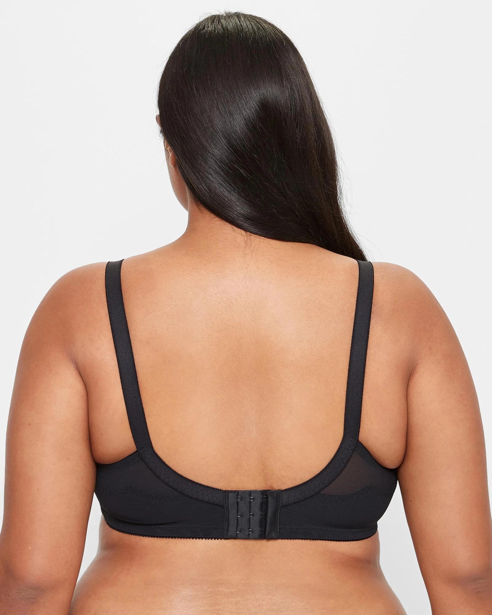 2 Target Plus Size Firm Support Wirefree Bra BLACK, 2 of 5