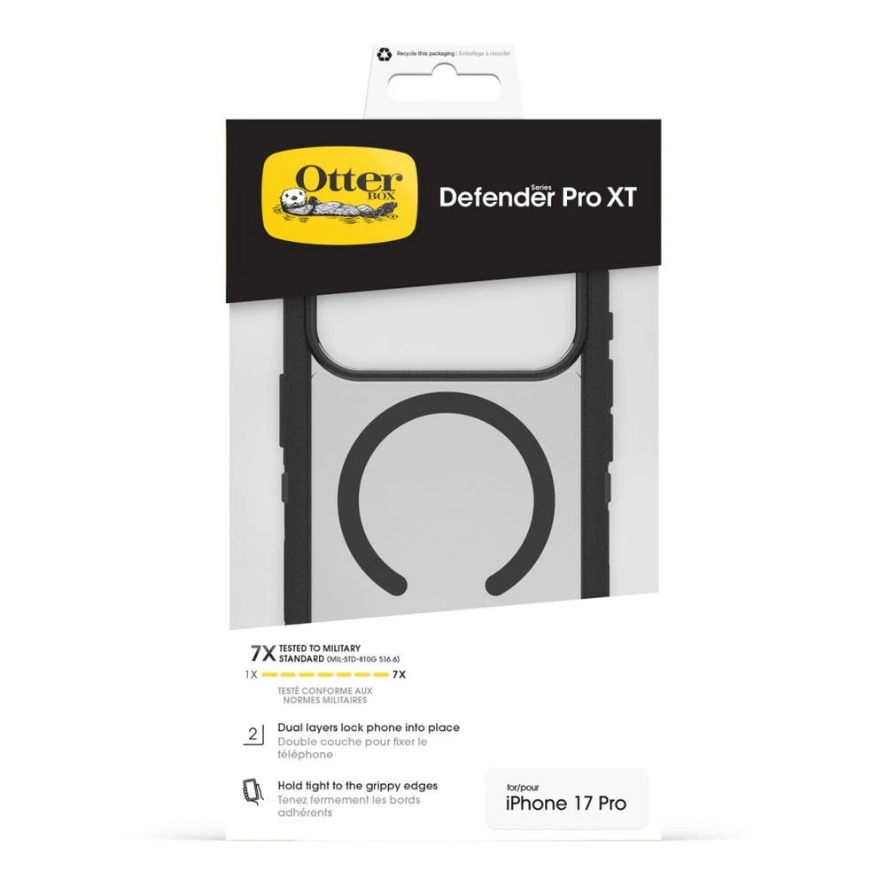 5 OtterBox Defender Pro XT Case iPhone 18 Pro Clear/Black, 5 of 5