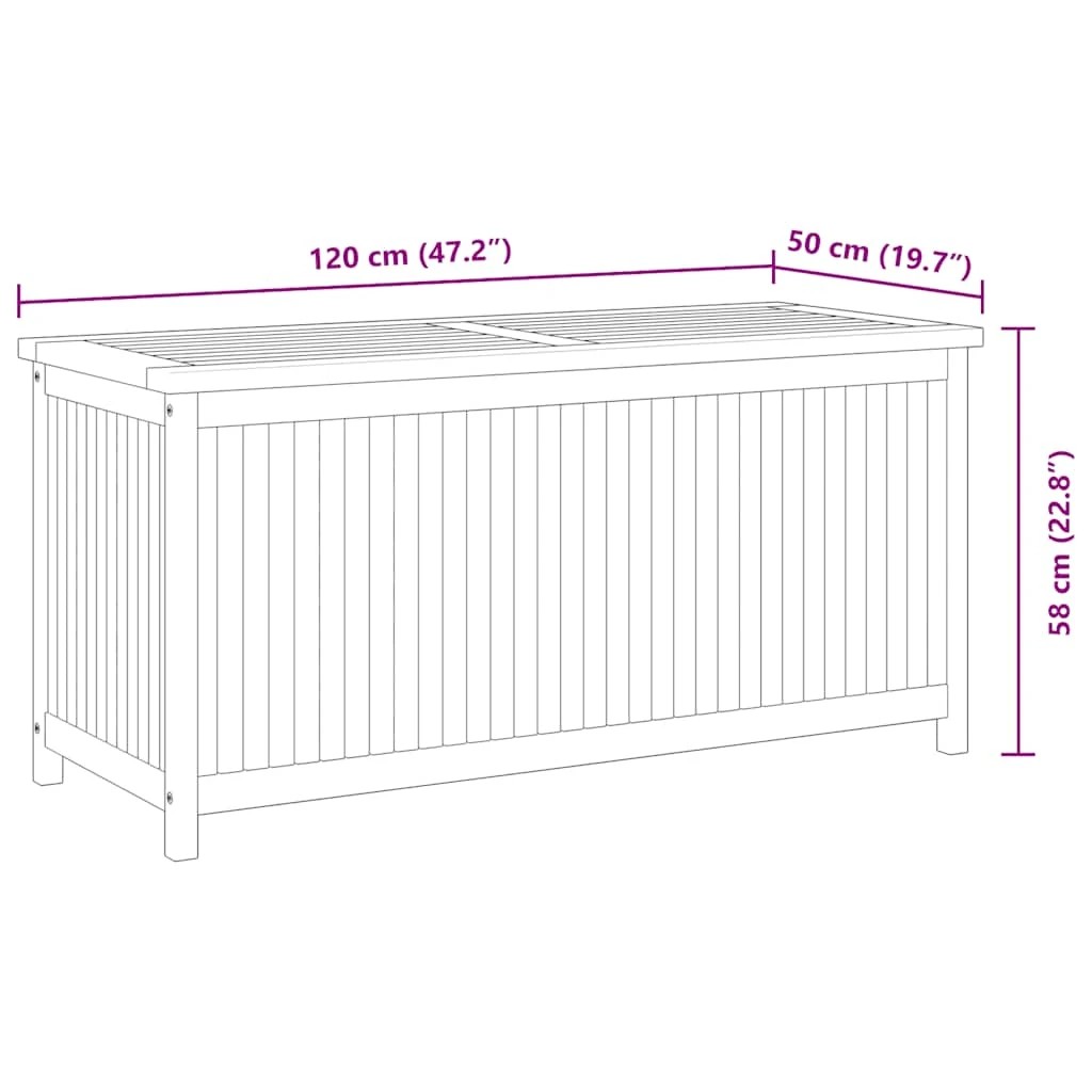 10 Vidaxl Outdoor Storage Box Wooden Outdoor Storage Box - Brown, 10 of 10