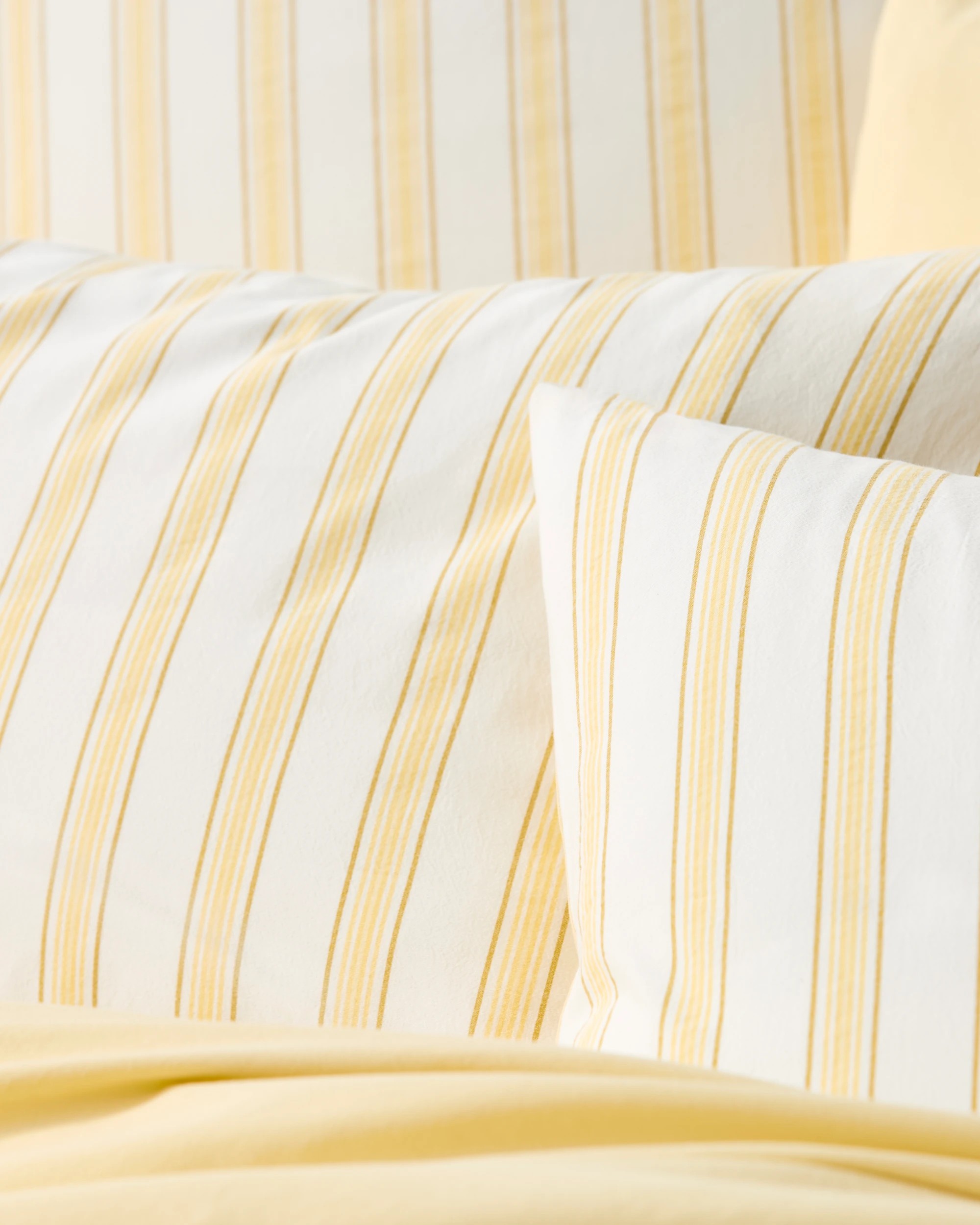 5 Arlo Cotton Stonewash Quilt Cover Set - Queen Bed - Yellow, 5 of 8