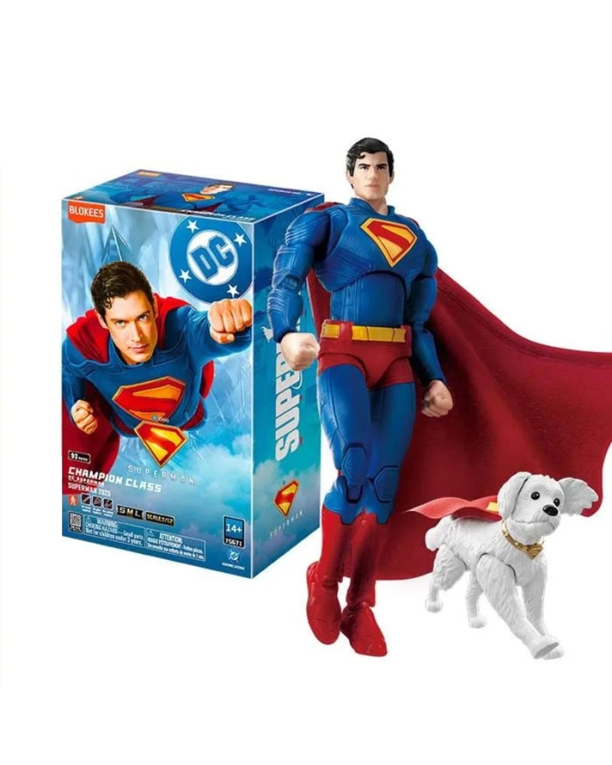 2 Blokees DC Champion Class 01 Superman 2025 Action Figure Model Kit, 2 of 6