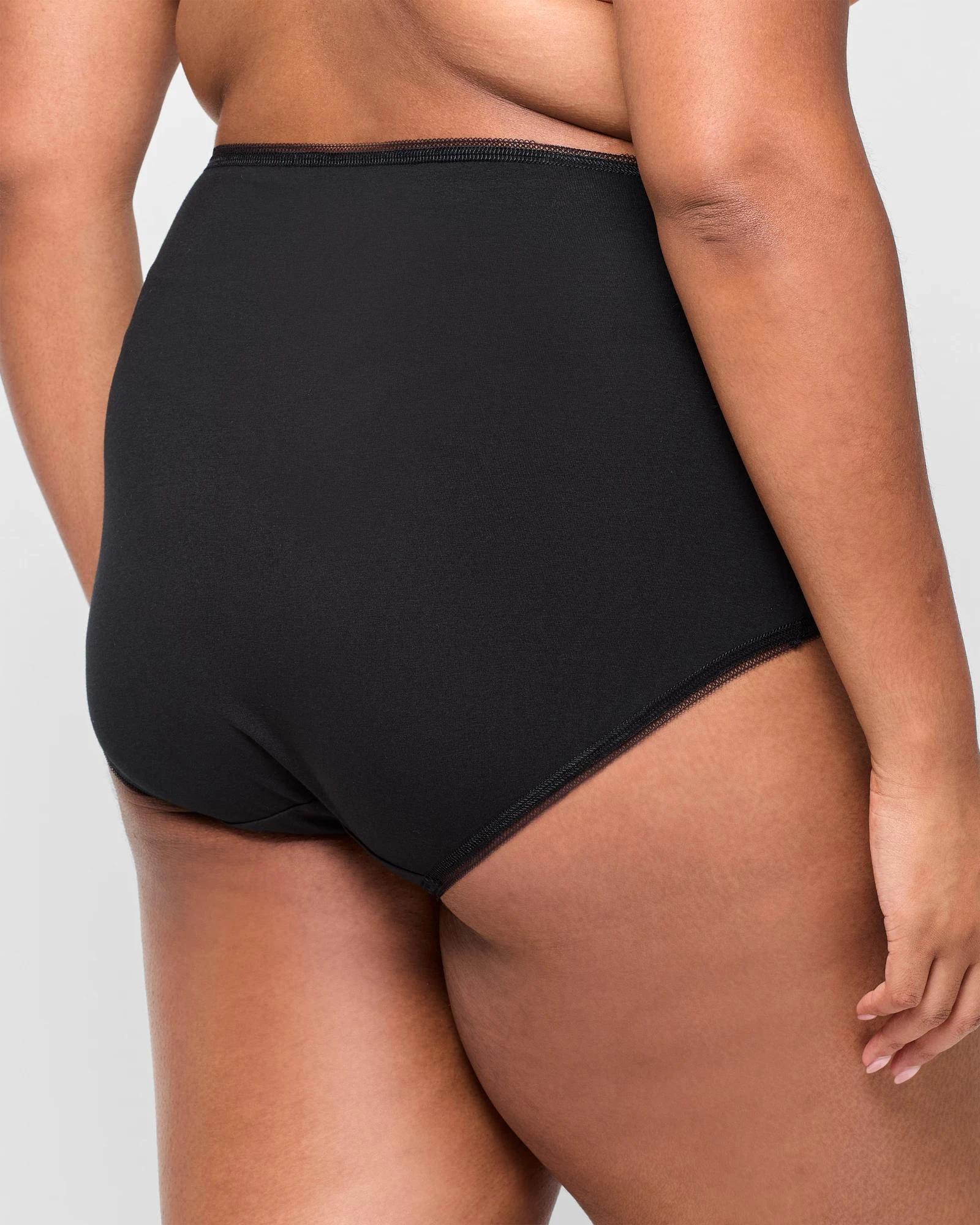 4 Target Woman Cotton/Elastane 5 Pack Full Briefs BLACK, 4 of 5