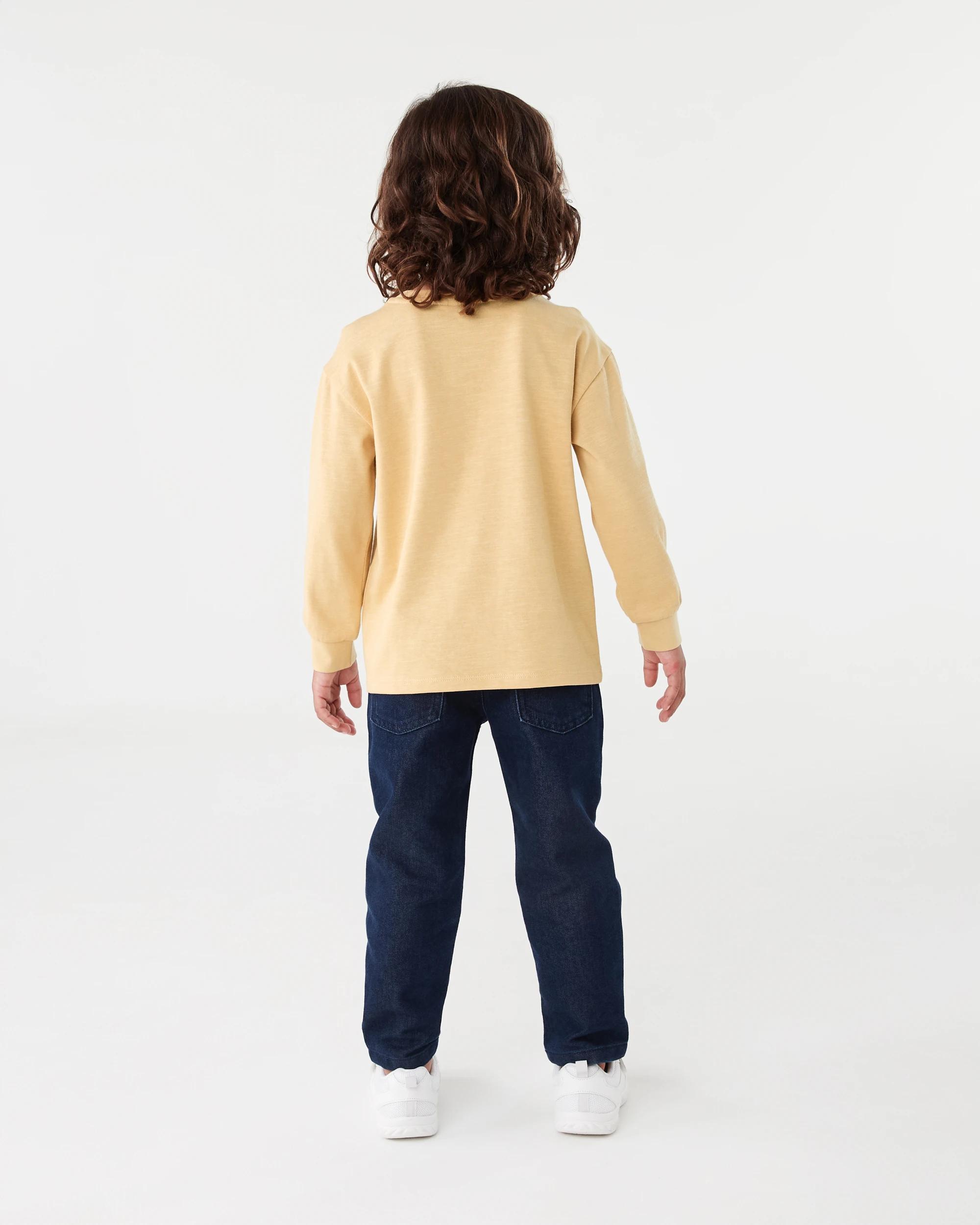 6 Long Sleeve Textured T-shirt Nwt Yellow, 6 of 6