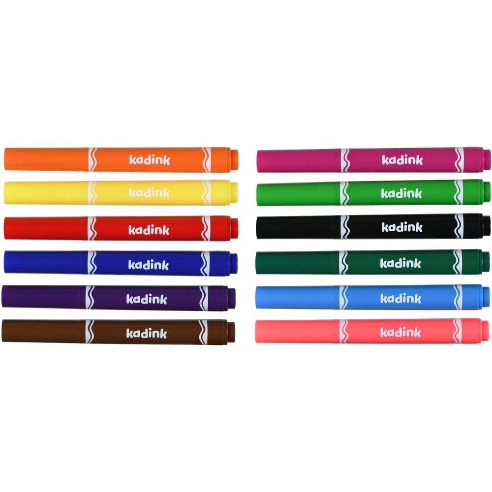 3 Kadink Large Washable Colour Markers 12 Pack, 3 of 4