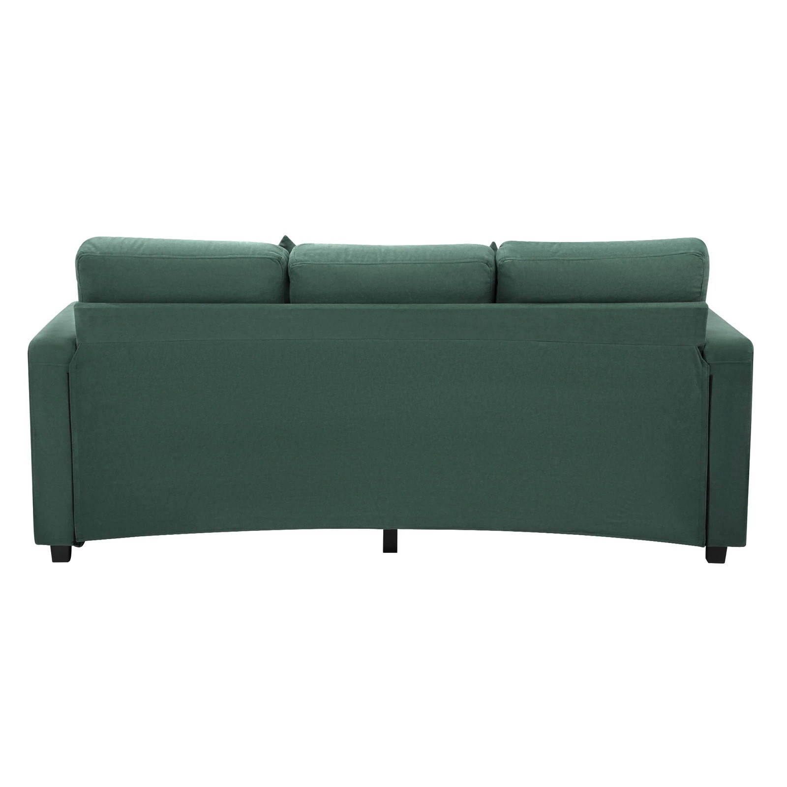 6 Oikiture 3 Seater Sofa Lounge Set Modular Couch Drawers&ottoman Velvet
 - Green, 6 of 10