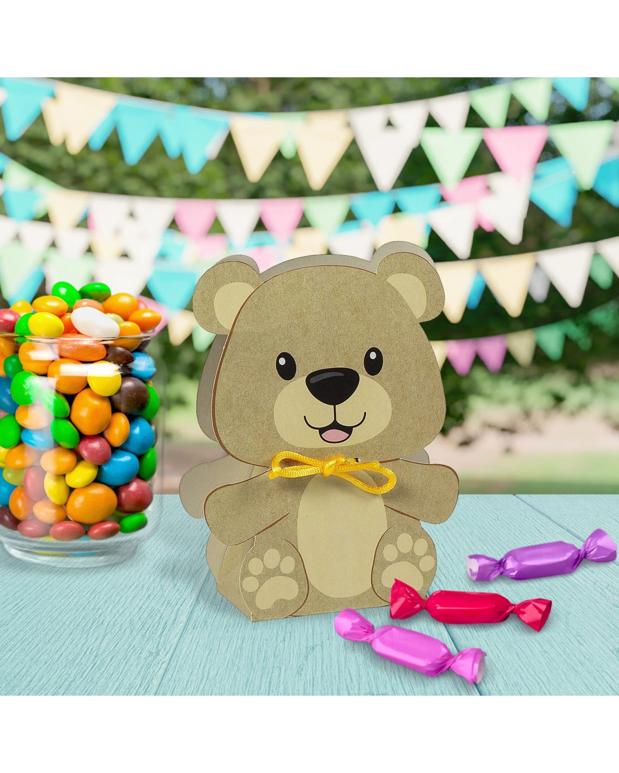 2 Partyrama Teddy Bear Lolly/Treat Boxes Pack of 12, 2 of 4