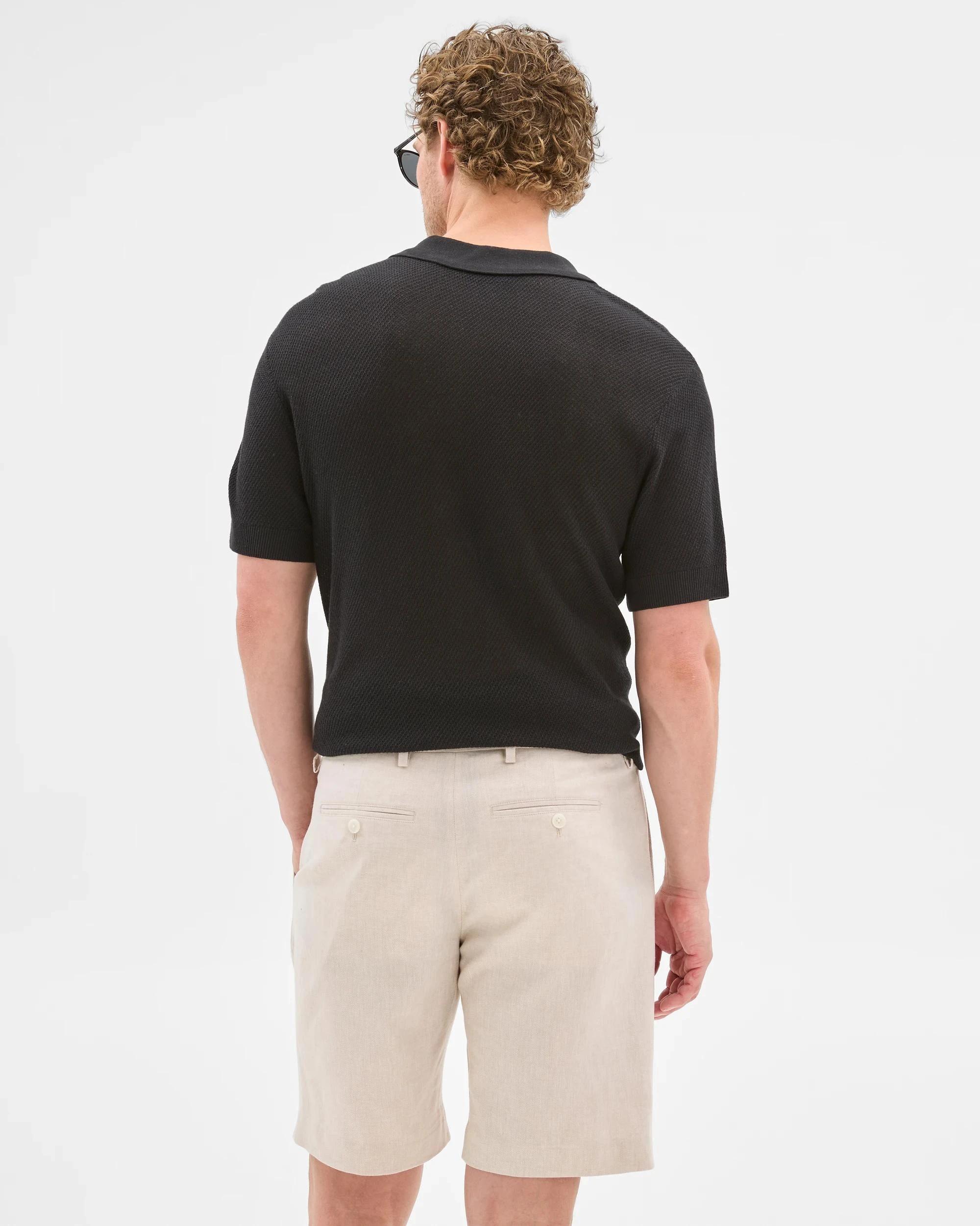 5 European Linen Blend Suit Shorts - Preview NEUTRAL, 5 of 6