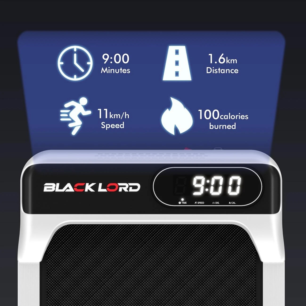 4 Black Lord Treadmill Electric Walking Pad Incline Home Gym Magnetic Remote - White, 4 of 8