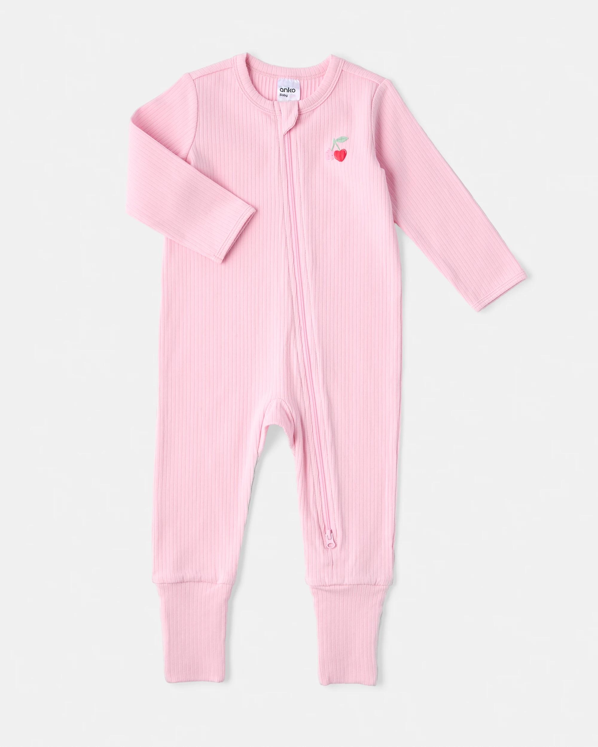 1 Rib Turn Cuff Coverall Cherry Plp, 1 of 3