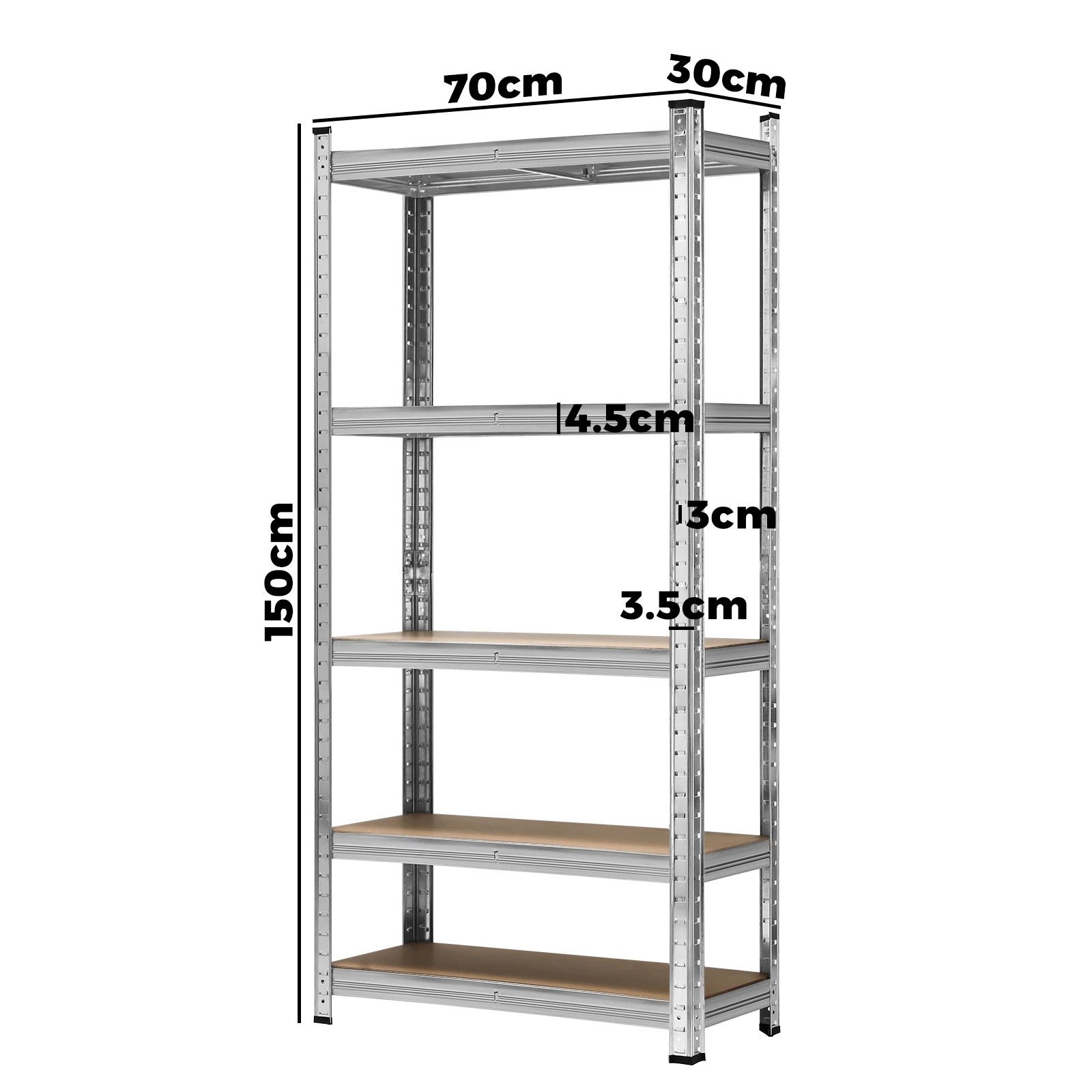 2 Sharptoo 4x1.5m Garage Shelving Shelves Warehouse Racking Storage Rack Pallet - Silver, 2 of 6