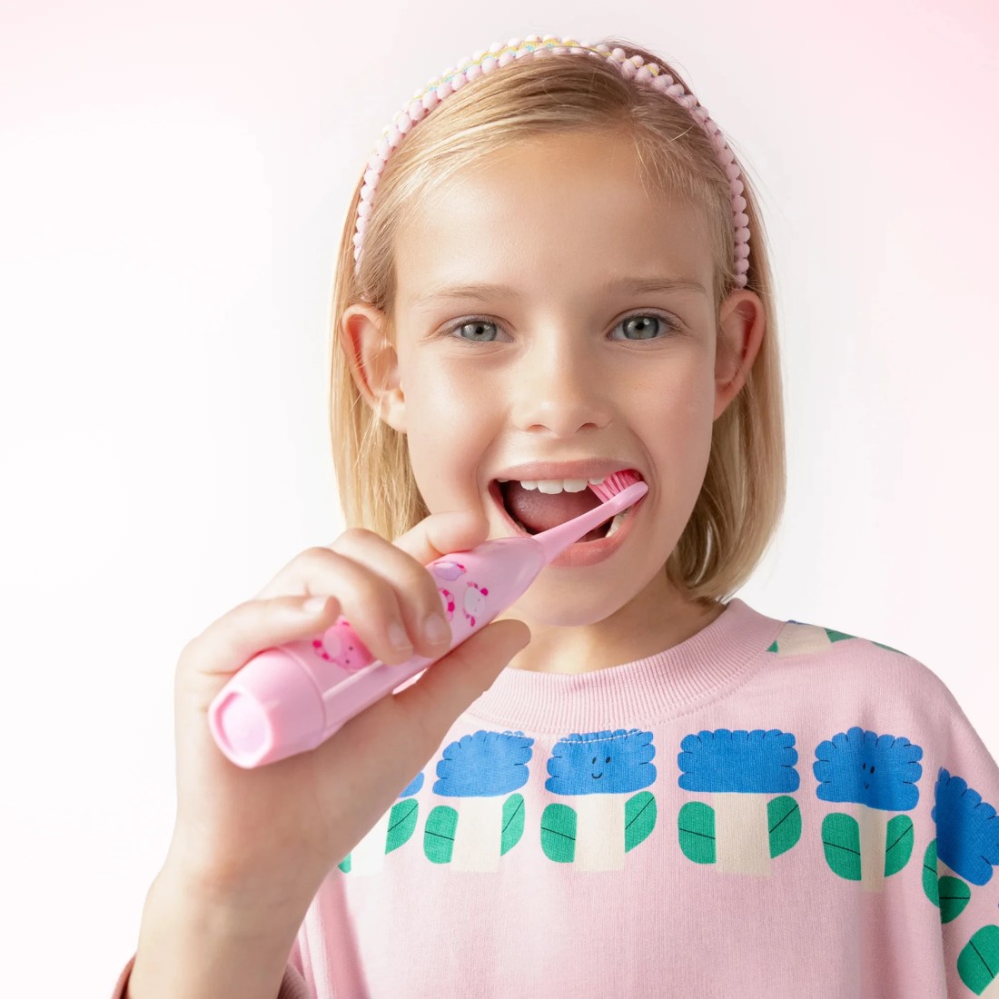 4 Original Squishmallows 2 Pack Ordo Sonic Kids Battery Brush Heads - Auggie, 4 of 5