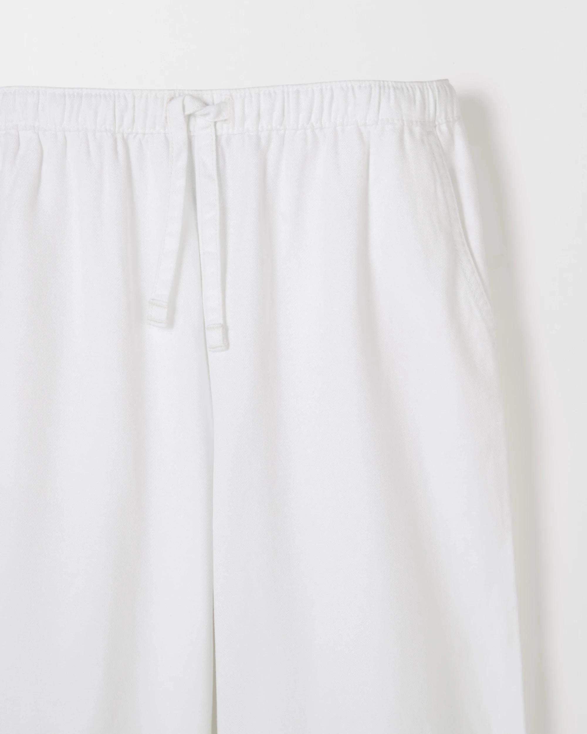 3 Target Kids Wide Leg Embroidered Hem Pants BRILLIANT WHITE, 3 of 5