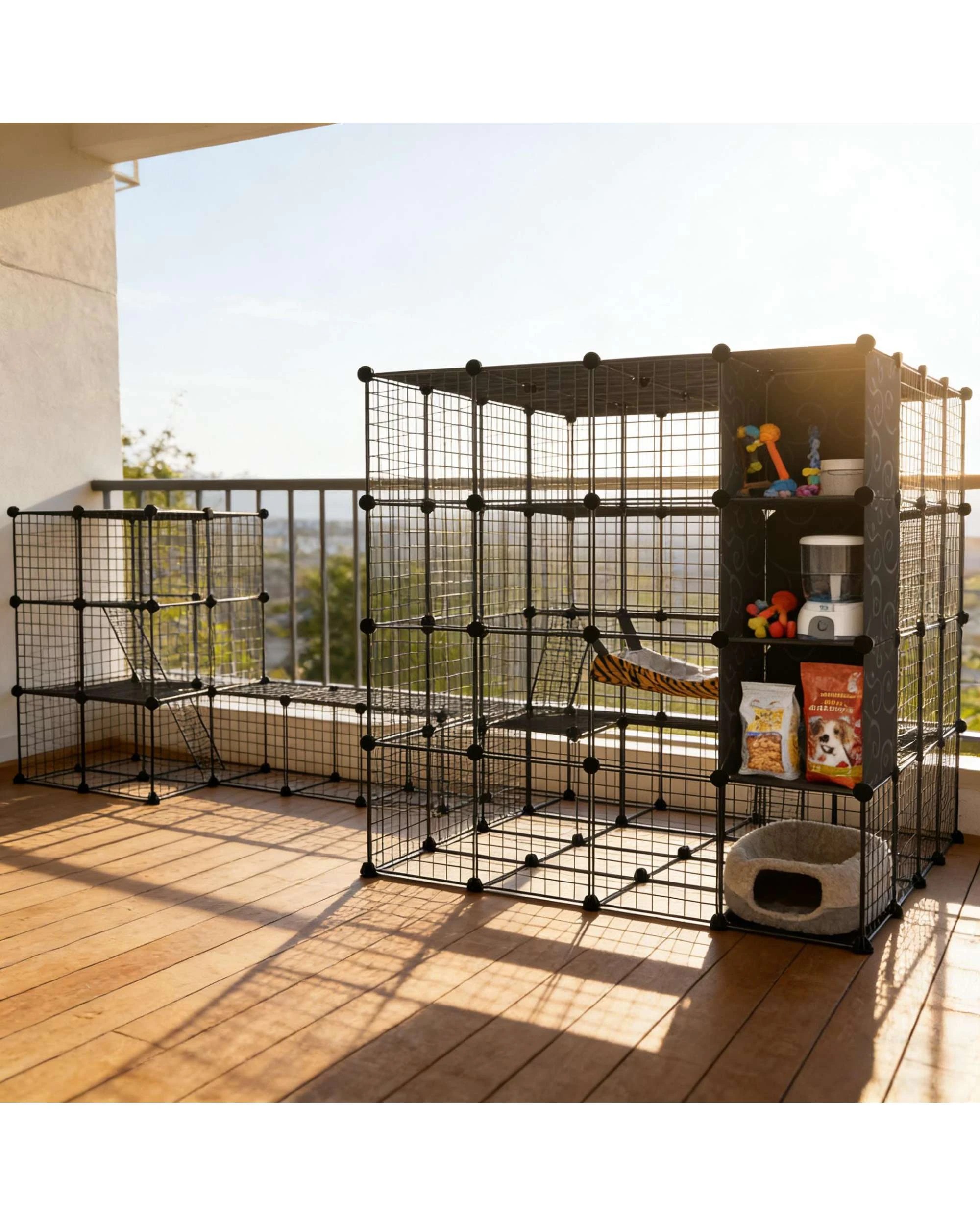3 Advwin Cat Cage Enclosure Pet House 3 Tier+4 Tier, 3 of 8