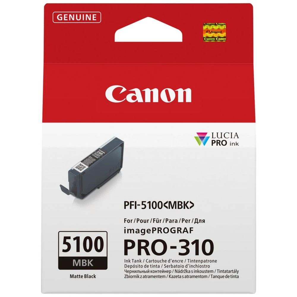 1 Canon PFI-5100 Matte Black Ink, 1 of 3