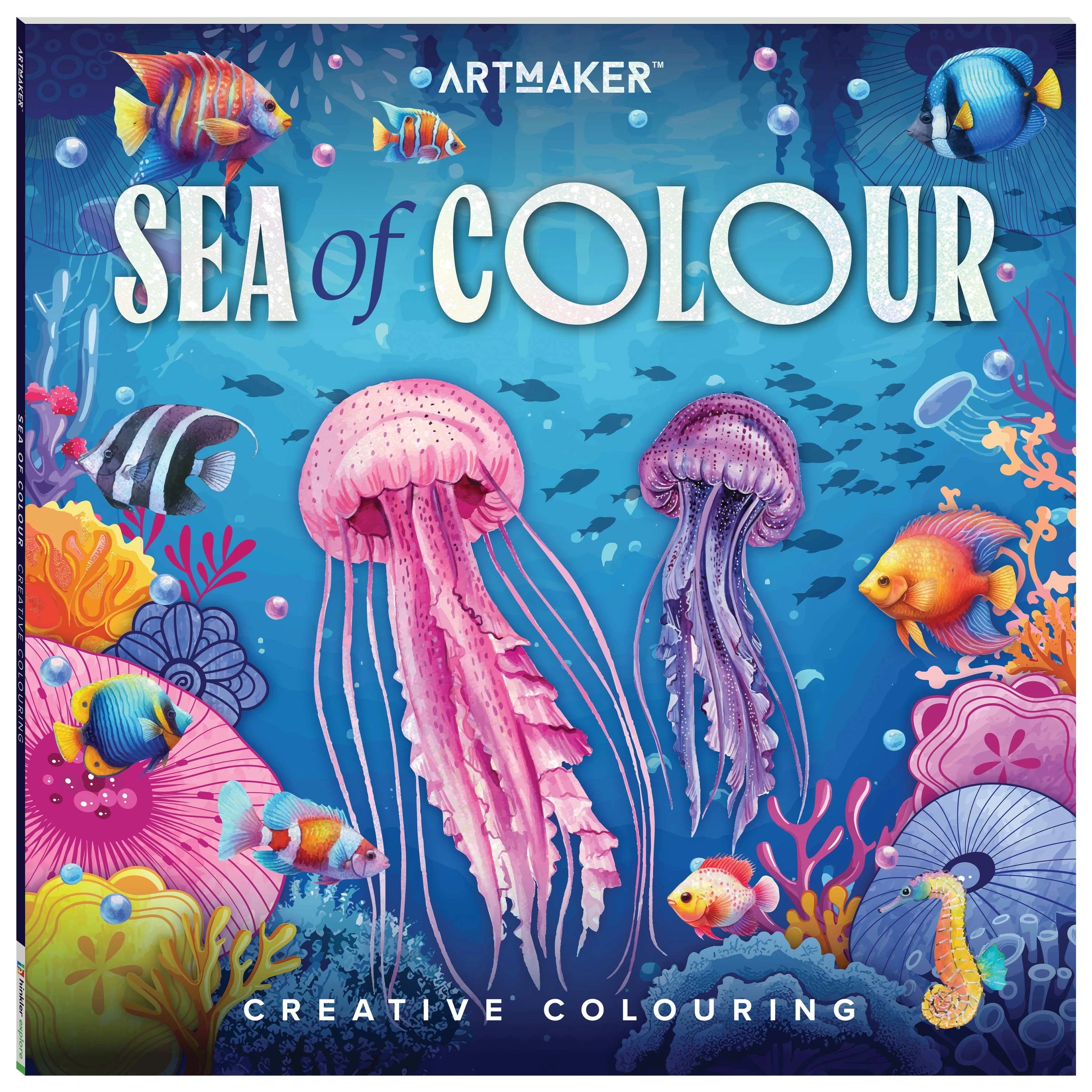 1 Art Maker Sea of Colour Creative Colouring Book, 1 of 4