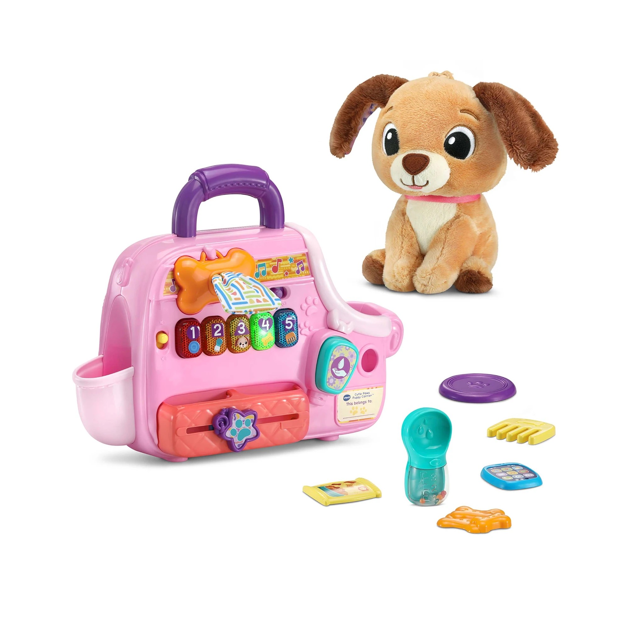 2 VTech Cutie Puppy Carrier - Pink, 2 of 5