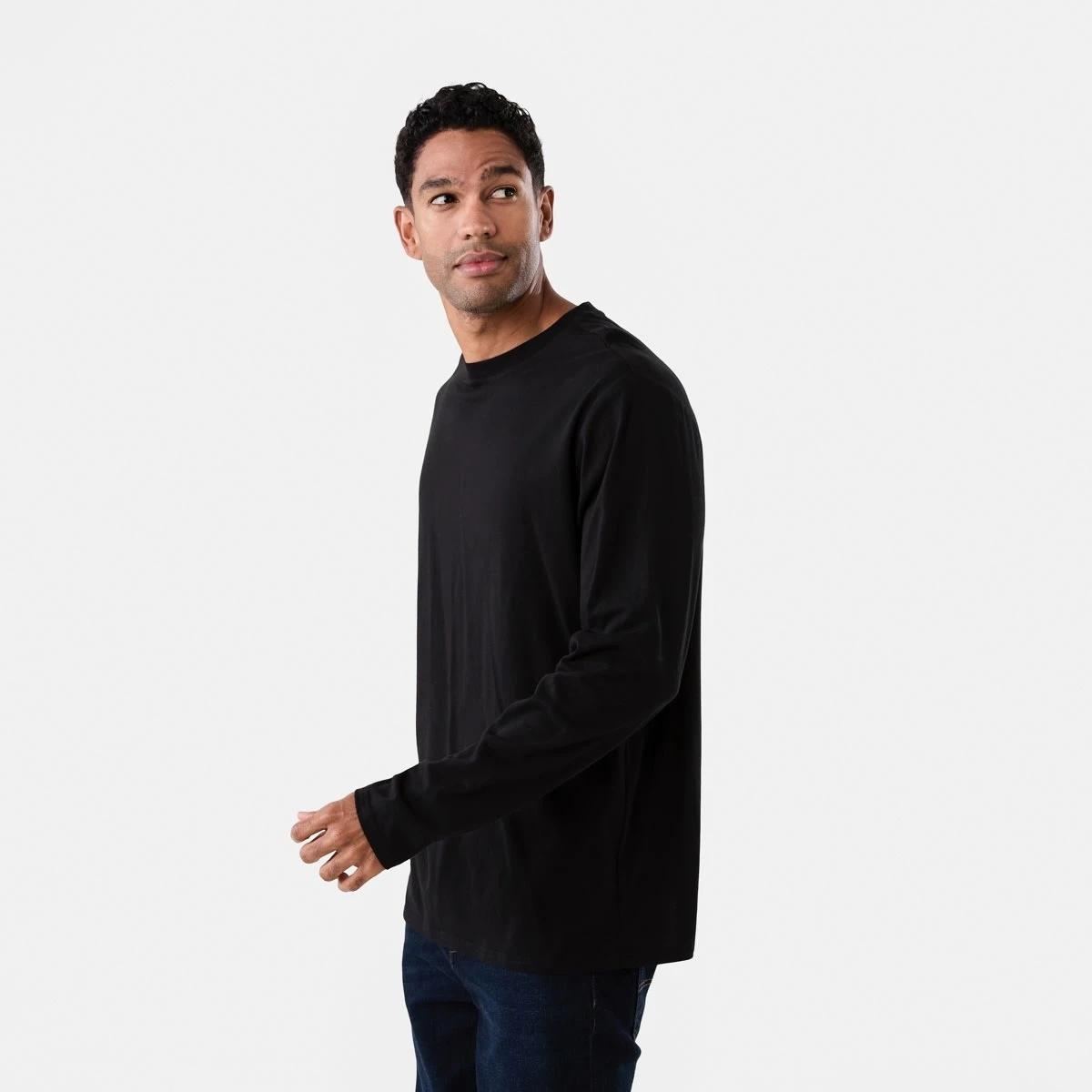 2 Long Sleeve Core T-shirt Black, 2 of 5