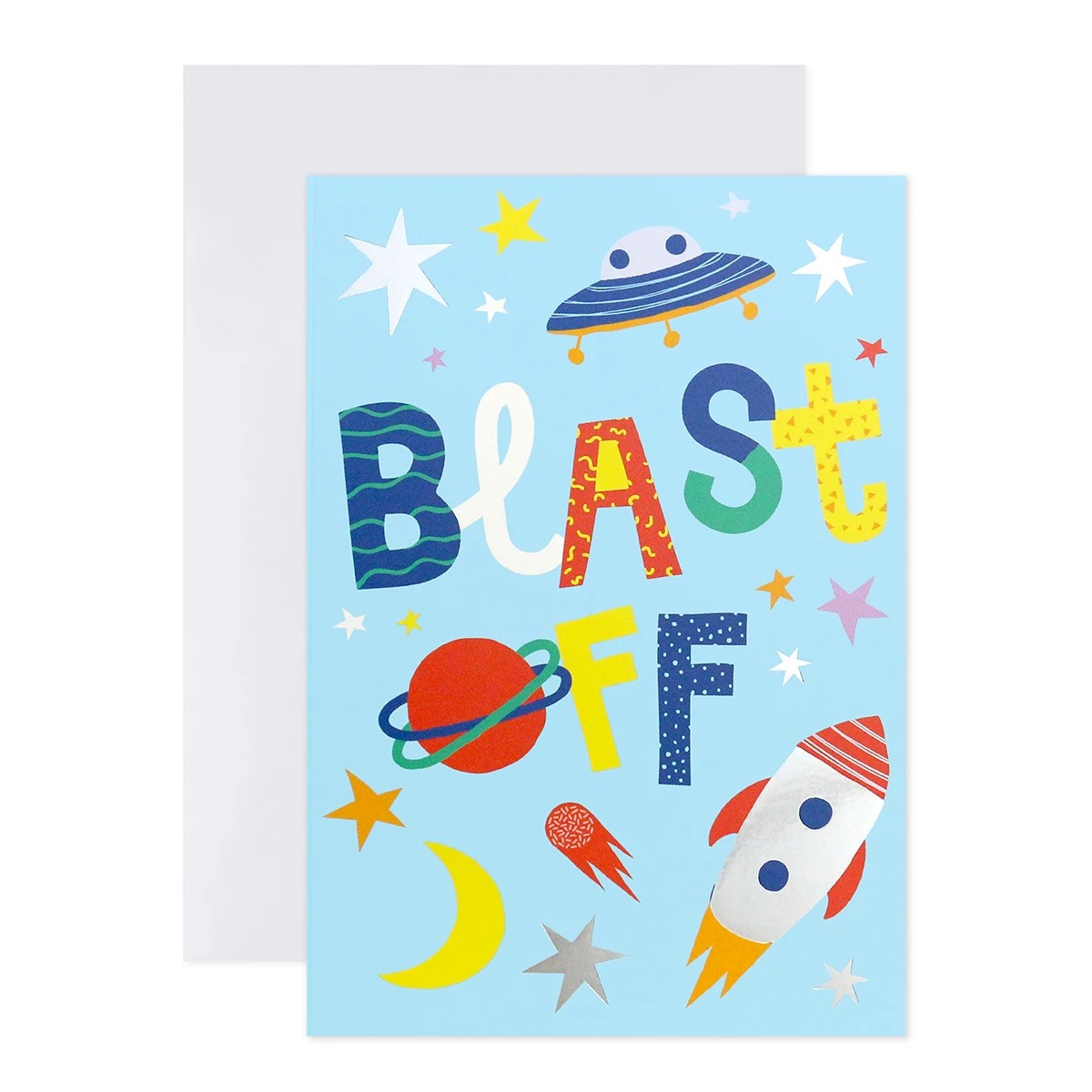 1 Connections from Hallmark Birthday Card - Blast Off, 1 of 3