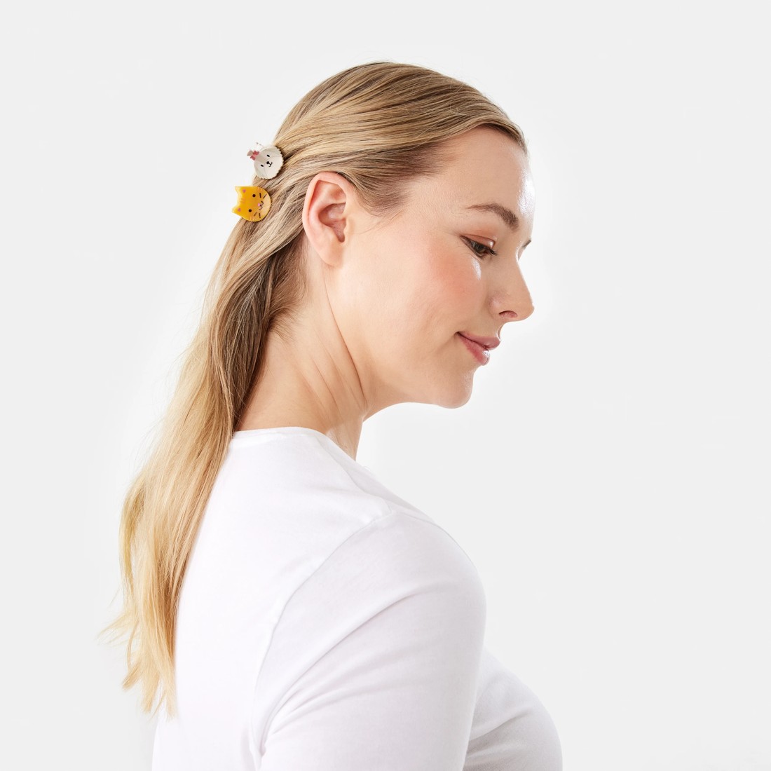 3 4 Pack Mini Cat and Dog Claw Hair Clips, 3 of 4