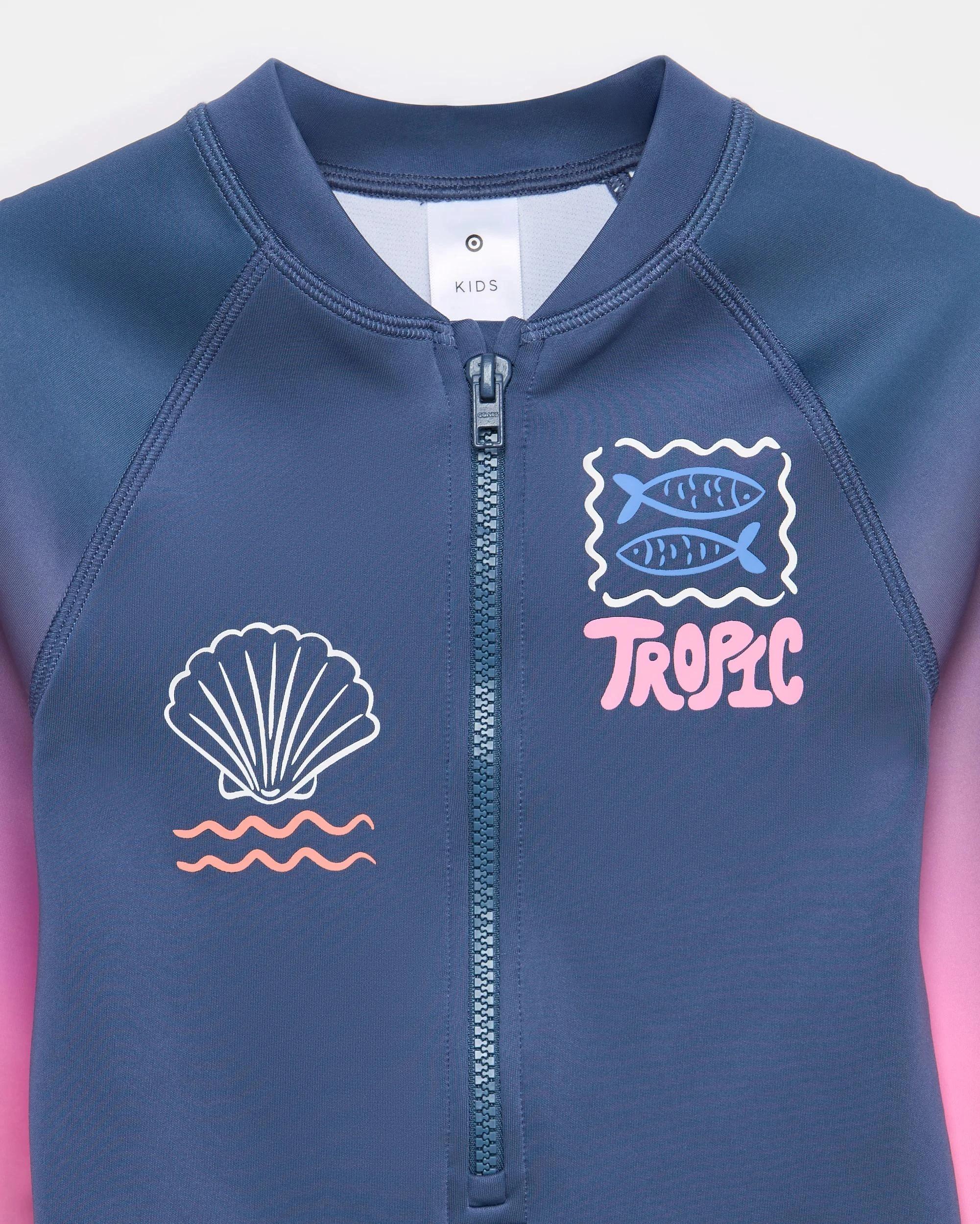 2 Target Long Sleeve Swim Surfsuit VINTAGE INDIGO, 2 of 2