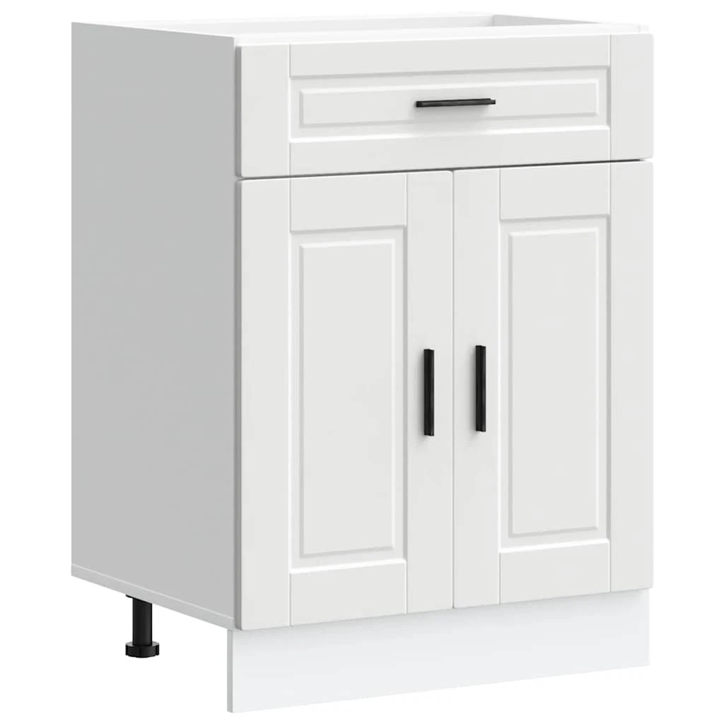 2 vidaXL Wooden Dishwasher Panel Adjustable Feet - White, 2 of 9
