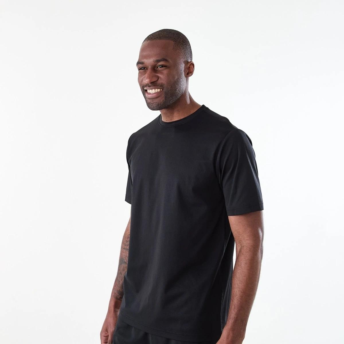 2 Active Mens Regular Training T-shirt BLACK, 2 of 6