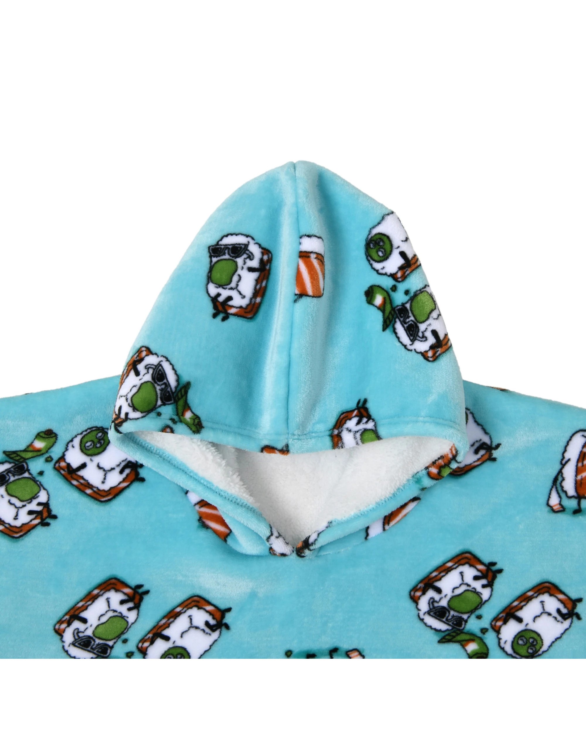 3 UGGO WEAR Giant Hoodie Wassupb Adult - ONE SIZE - Teal, 3 of 7