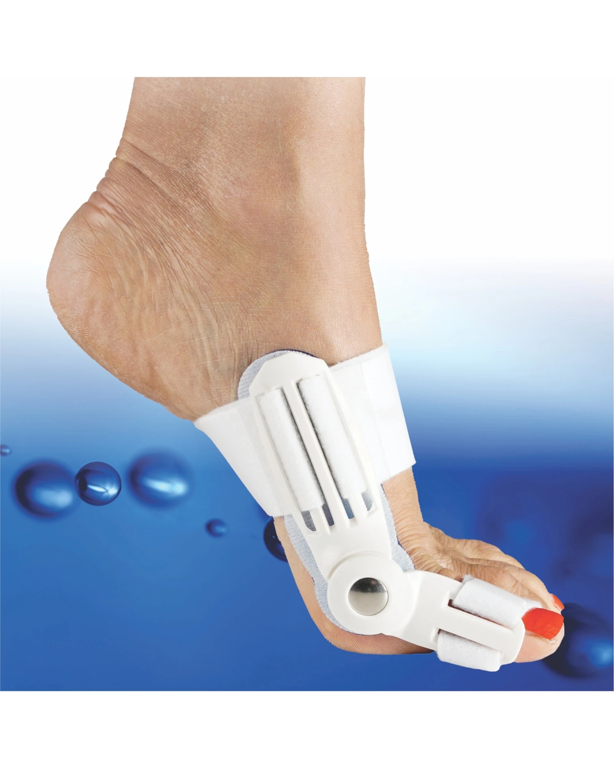 3 My Feet Hallux Valgus Bunion Splint With Silicone Gel Pad One Size - White, 3 of 3