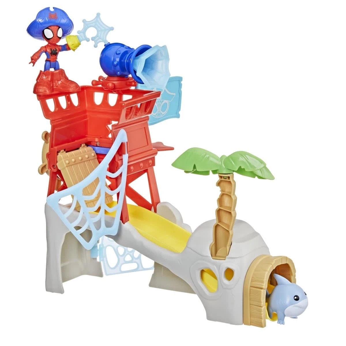 2 Disney Junior Marvel Spidey and his Amazing Friends Water Webs: Spidey Island Playset, 2 of 3
