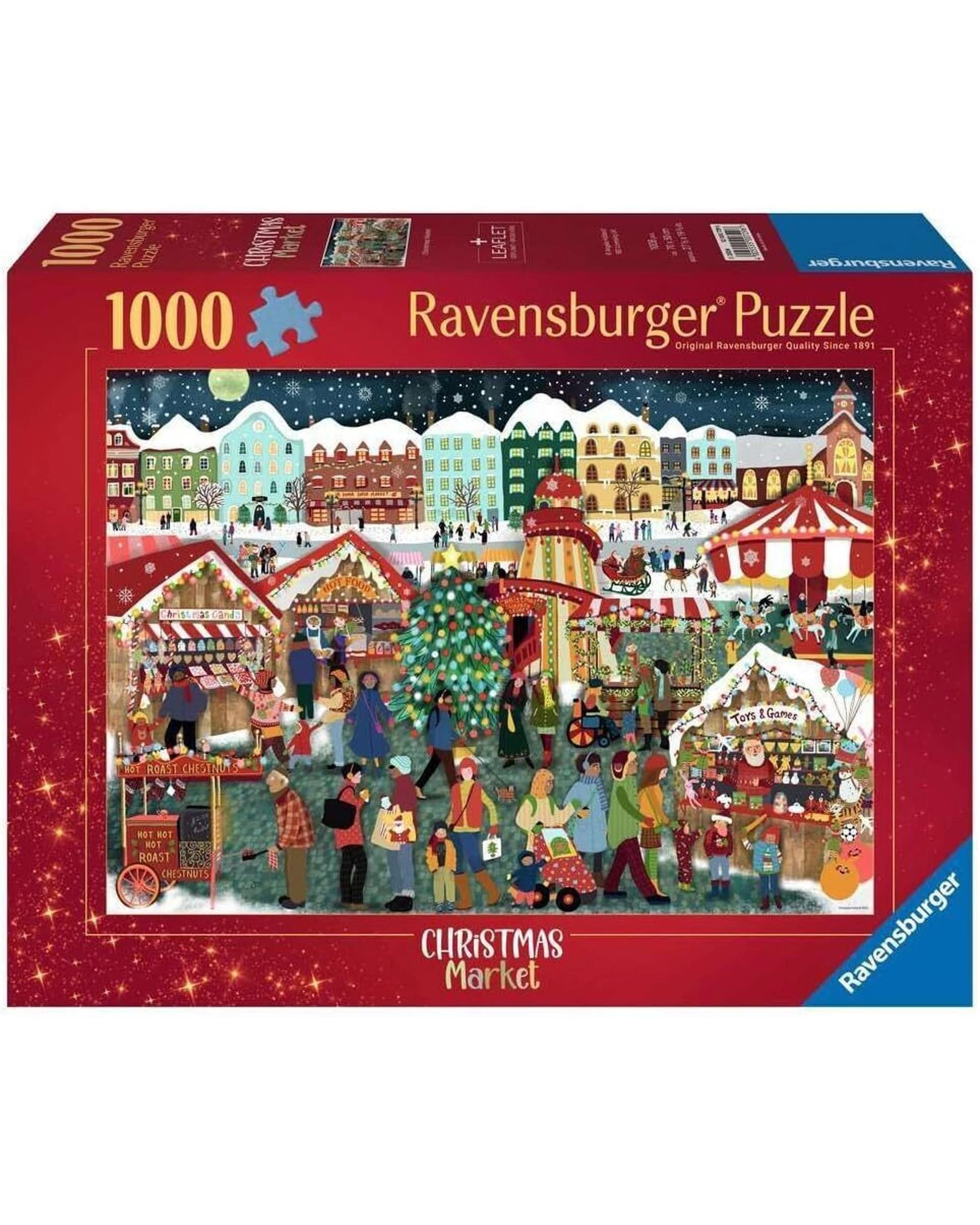 1 Ravensburger Christmas Market 1000 Piece Puzzle, 1 of 2