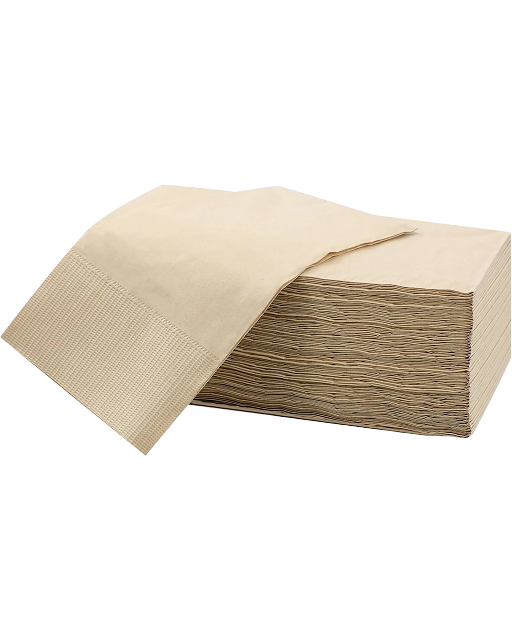 2 Lemon & Lime Natural Kraft Dinner Napkins Serviettes Pack of 50 - Natural, 2 of 4