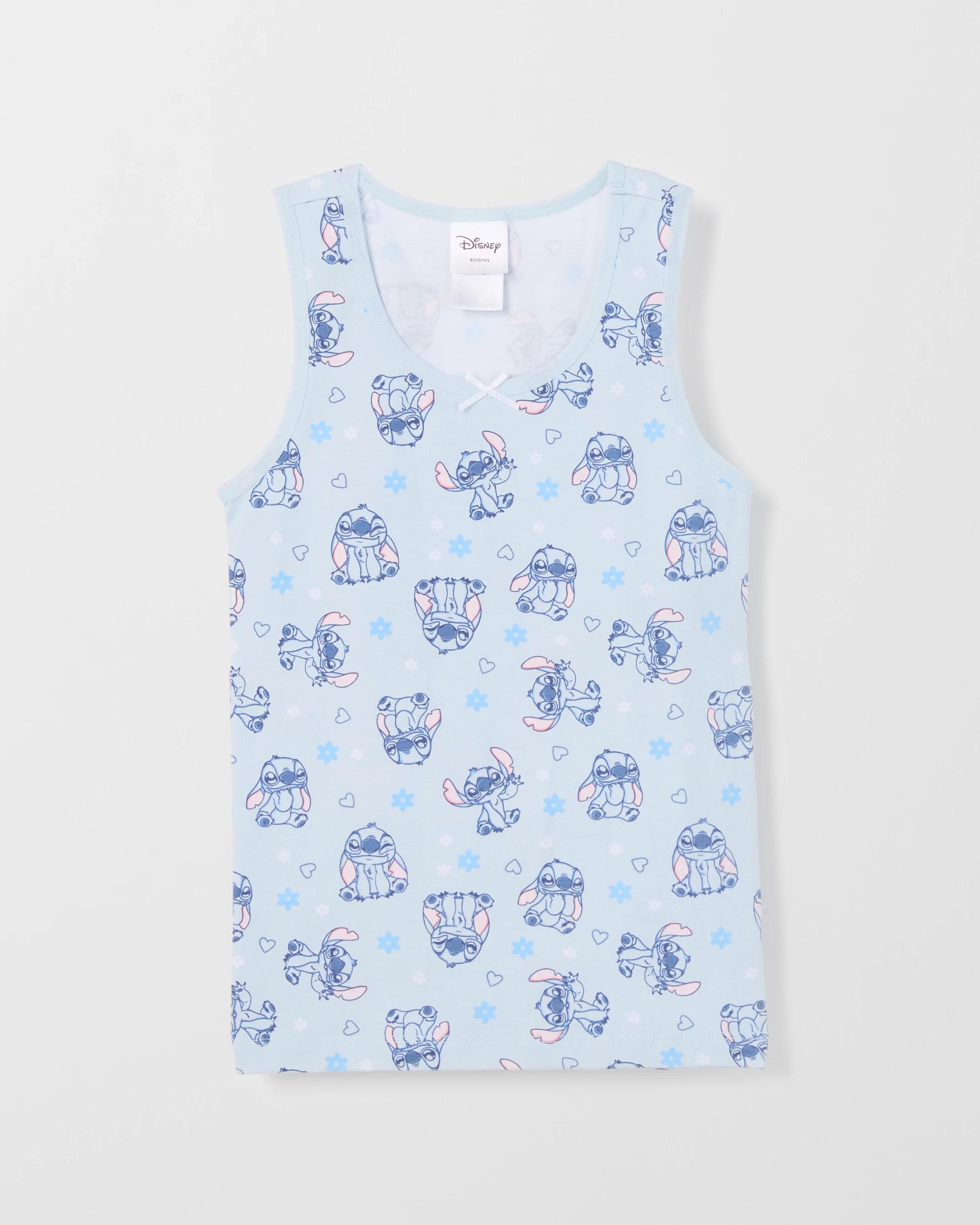 3 Disney Lilo & Stitch Australian Cotton 2 Pack Girls Singlets LILO & STITCH, 3 of 4