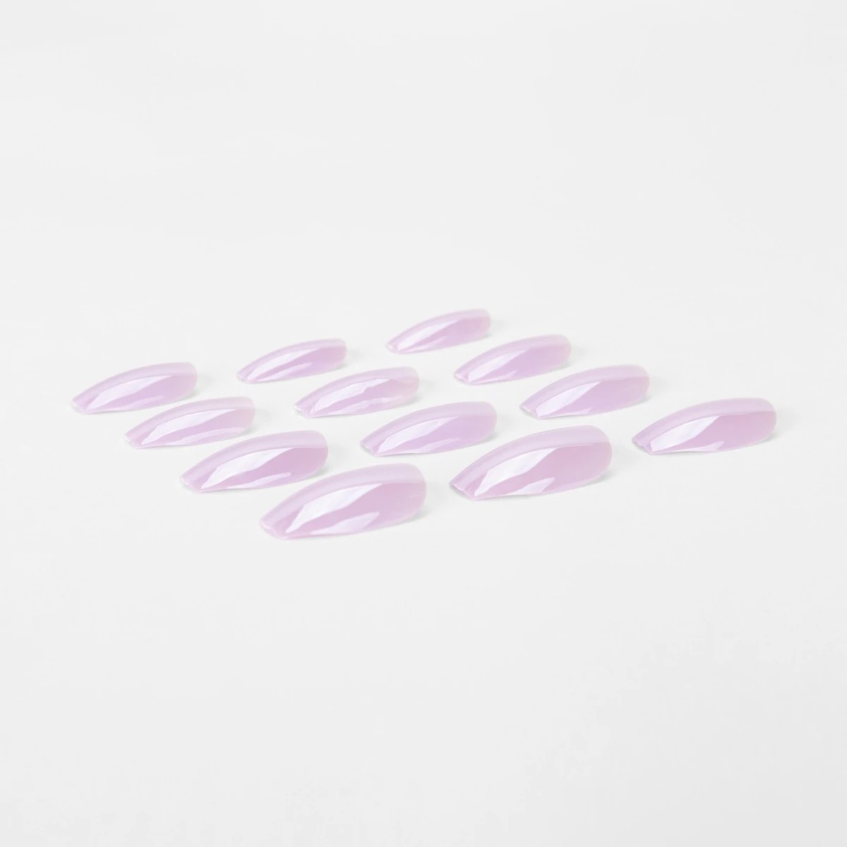 4 OXX Cosmetics 24 Pack False Nails with Adhesive - Coffin Shape, Glazed Effect, 4 of 5