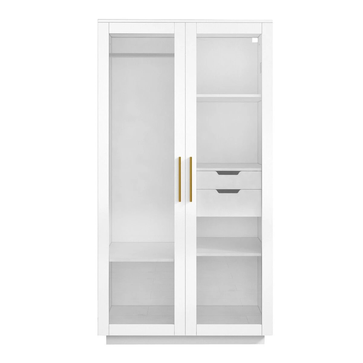 9 LUXSUITE LED Wardrobe Cabinet Armoire Closet Clothes Organiser, 9 of 9