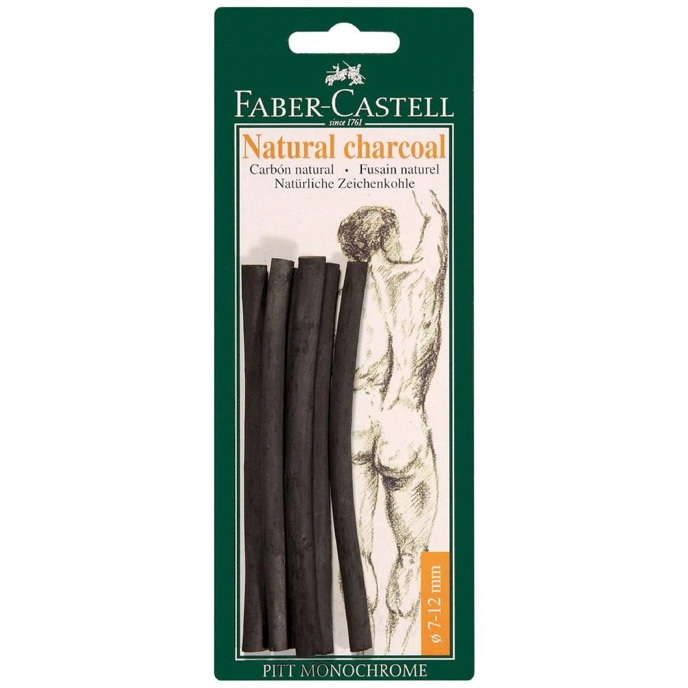 1 Faber-Castell Natural Charcoal 6 Pack, 1 of 1