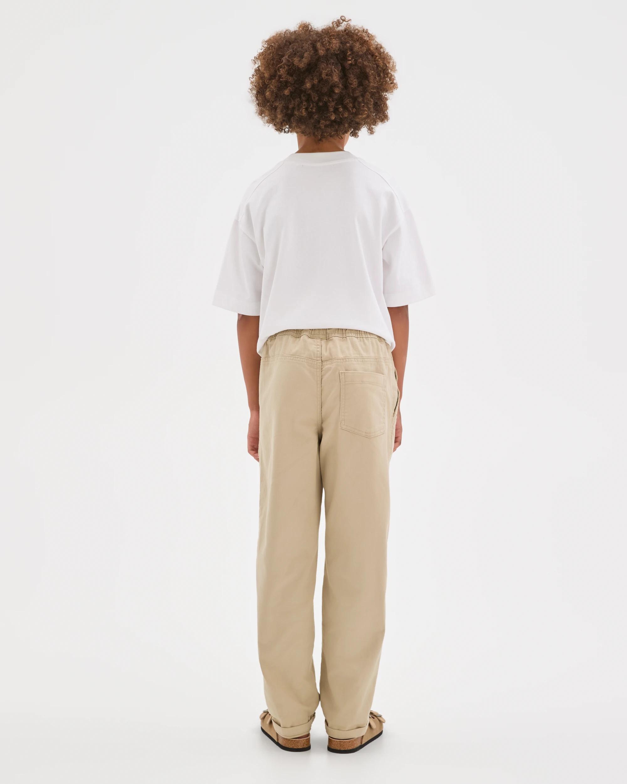 5 Target Kids Elastic Waist Chino Pants STONE, 5 of 7