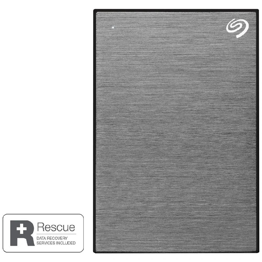 1 Seagate 2TB One Touch Portable Hard Drive Space Grey, 1 of 5