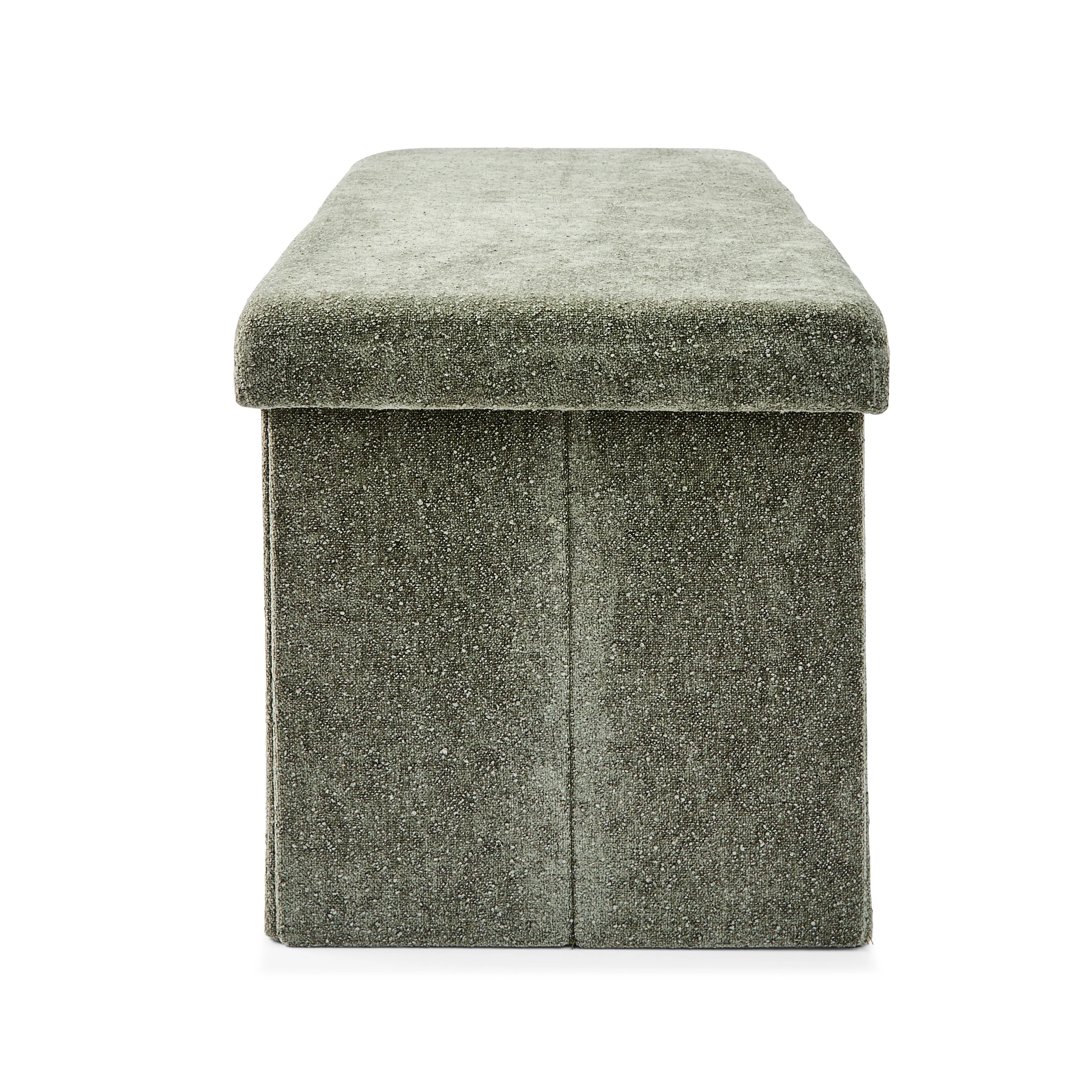7 Rectangle Storage Ottoman - Green, 7 of 9