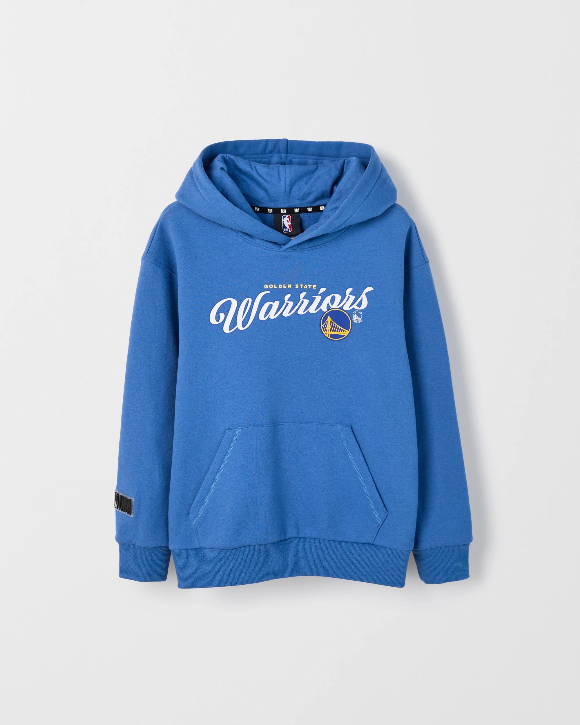 6 NBA Australian Cotton Blend Oversized Popover Jumper BLUE, 6 of 7