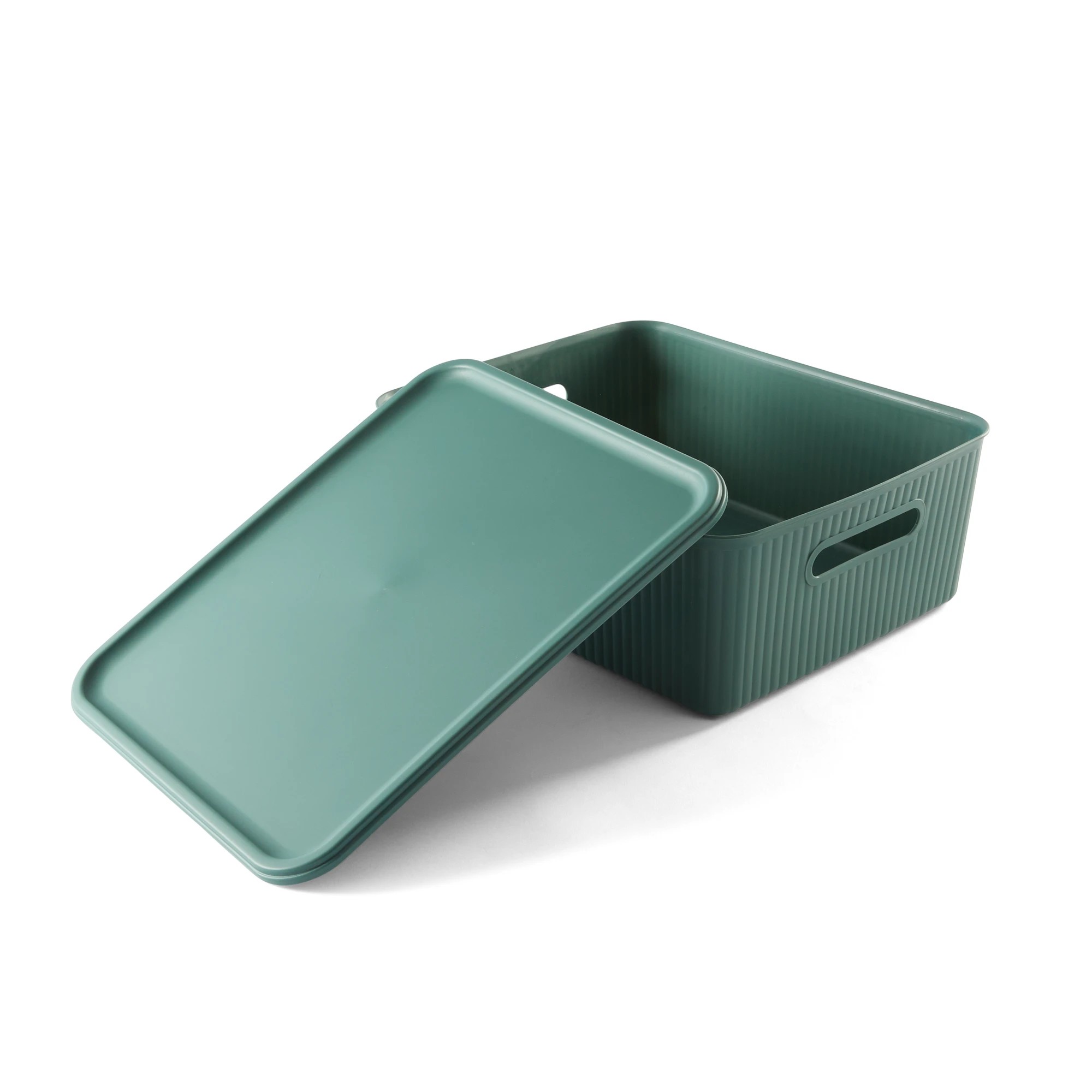 6 11L Ribbed Container - Green, 6 of 9