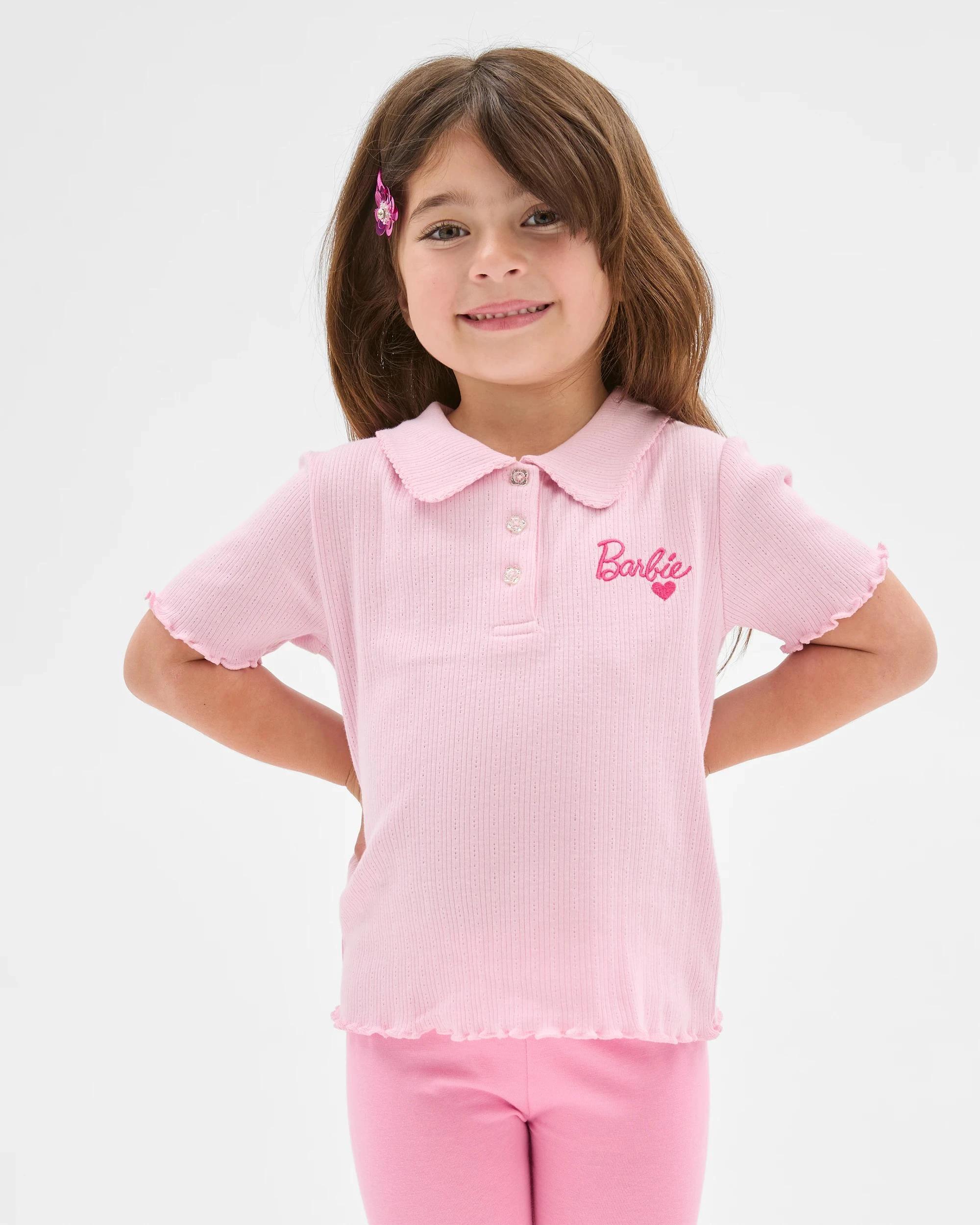 1 Australian Cotton Barbie Fashion Knit Top PINK, 1 of 5