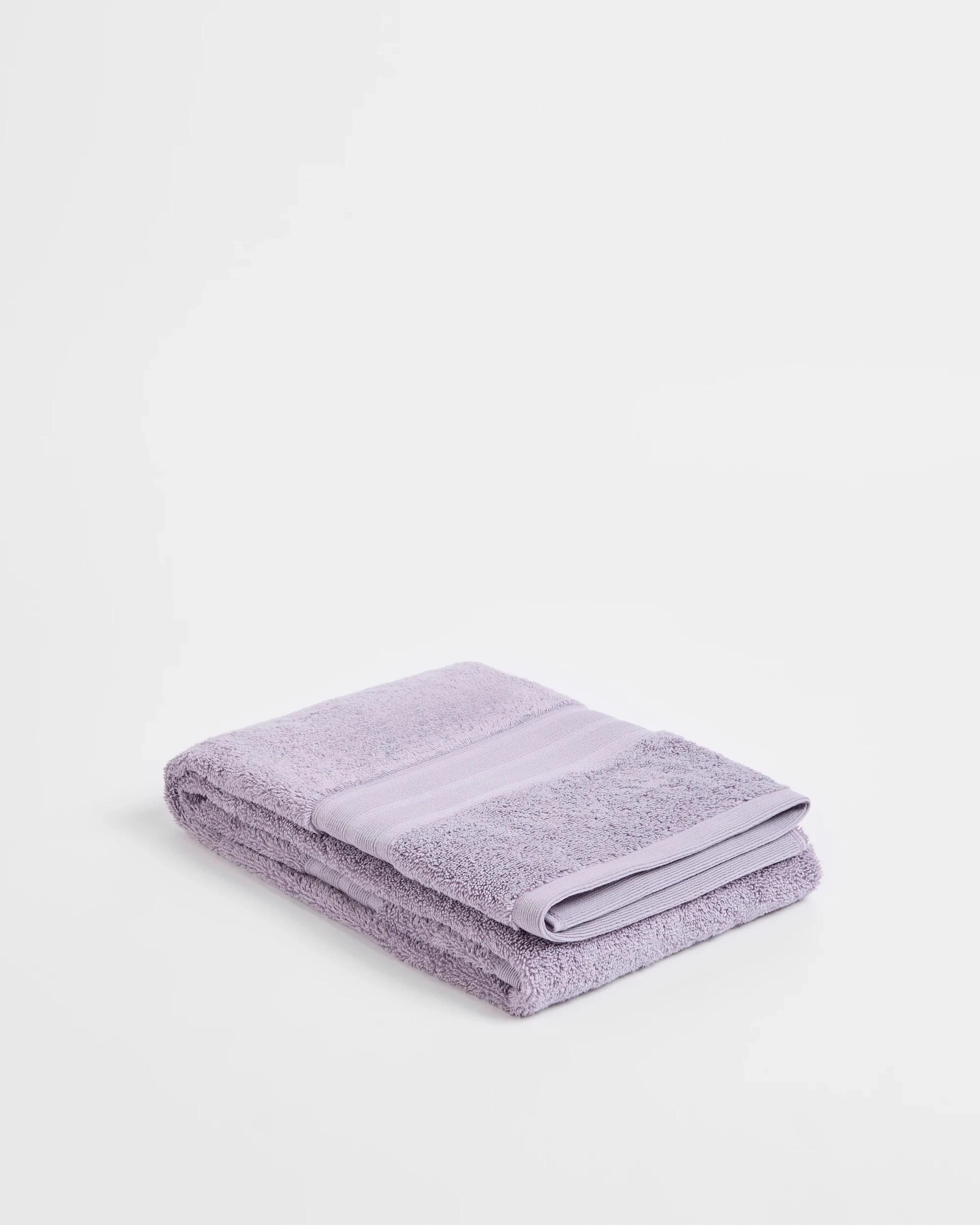 1 Grandeur Australian Cotton Bath Towel - Purple, 1 of 2