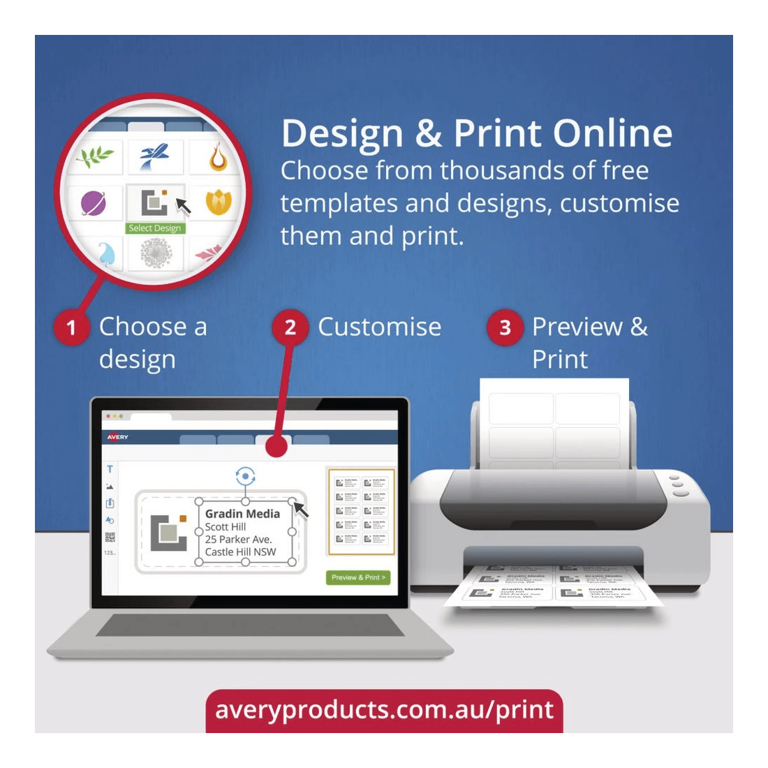 6 Avery Fabric Name Badge Labels 88 x 52mm White 150 Pack, 6 of 10