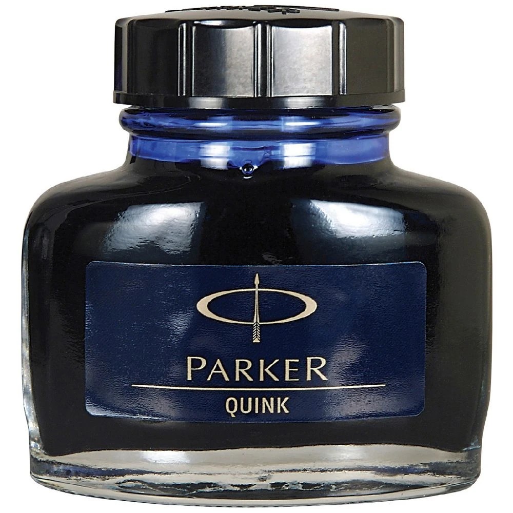 1 Parker Quink Ink Bottle Permanent Blue Black 57 mL, 1 of 9