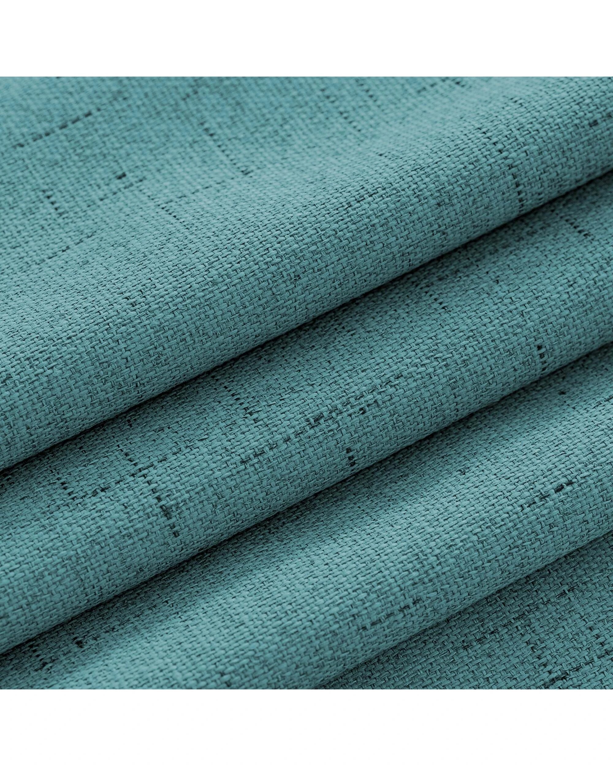 5 Smarcute Blockout Faux Linen Grommet Curtain - 2X 132x160cm - Blue, 5 of 5