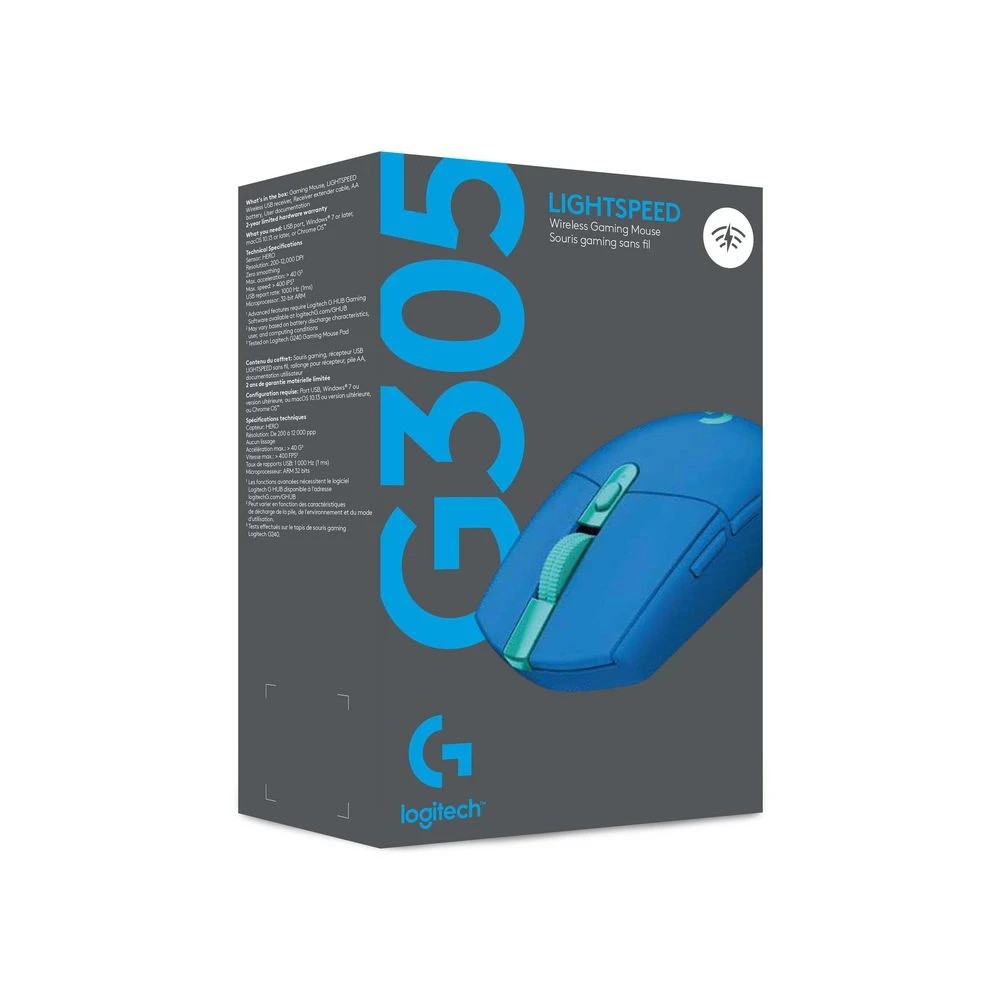 5 Logitech G305 LIGHTSPEED Wireless Gaming Mouse Blue, 5 of 6