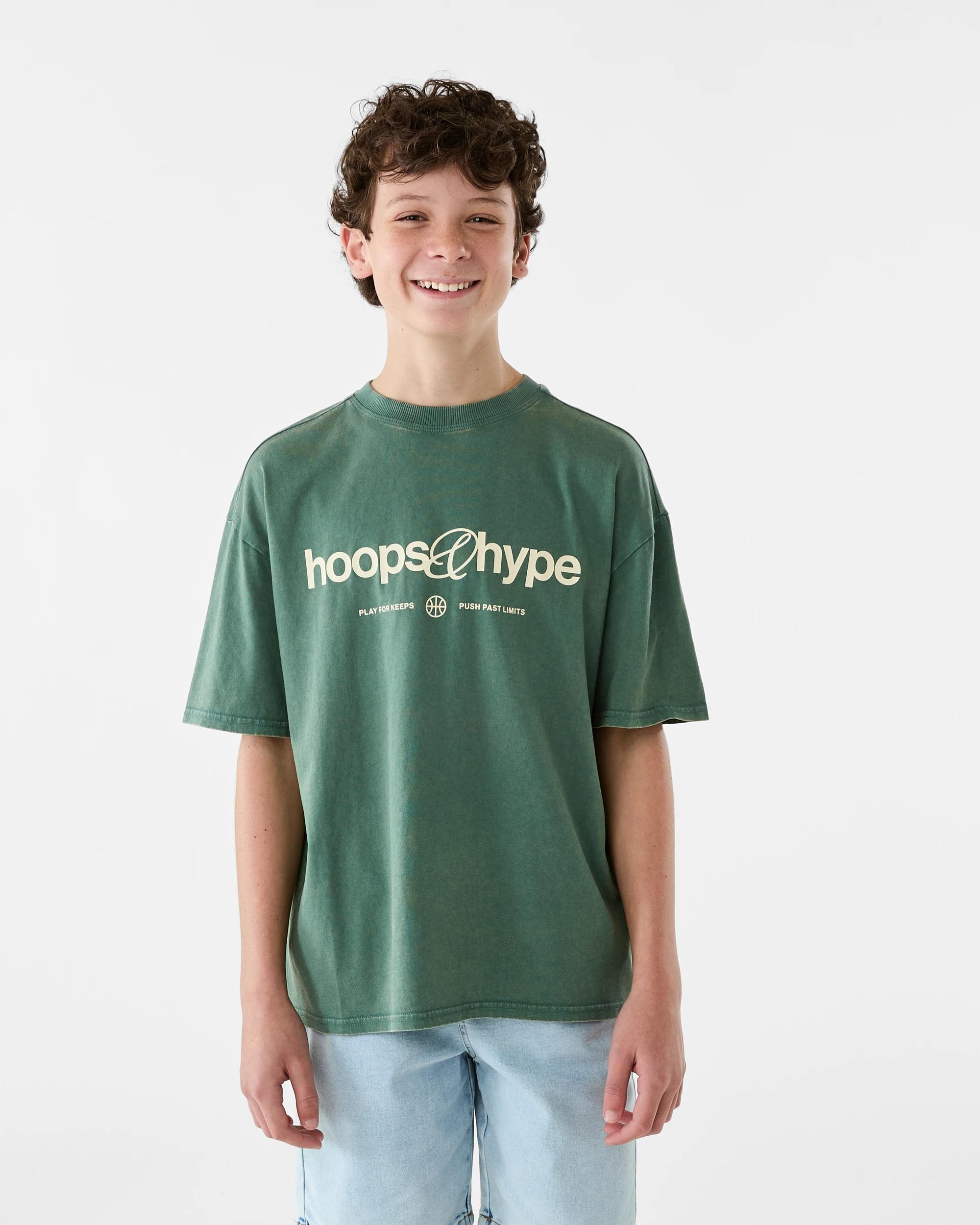 1 Short Sleeve Oversized Washed Printed T-shirt Grn Slogan, 1 of 8