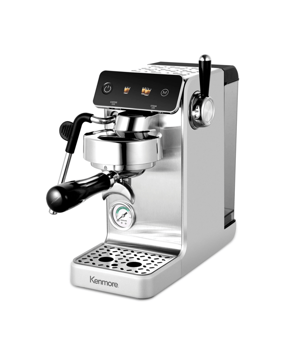 Kenmore Dualis Espresso Machine, Dual Thermoblock Simultaneous Brew & Steam, Italian ULKA Pump
