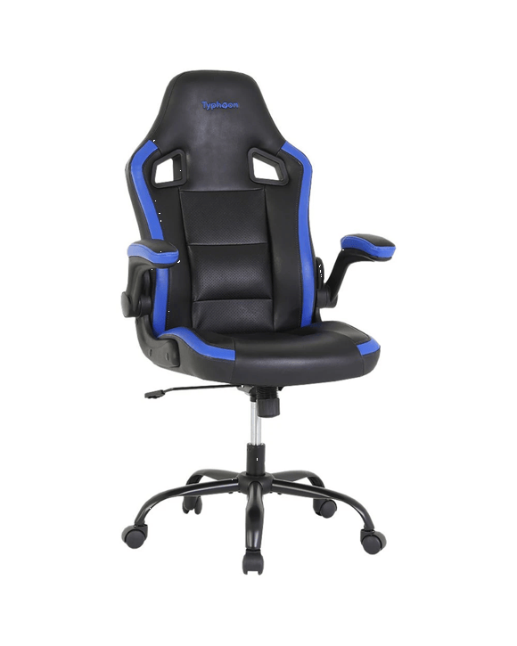 Bathurst V2 Racer Gaming Chair Blue Gaming Chairs