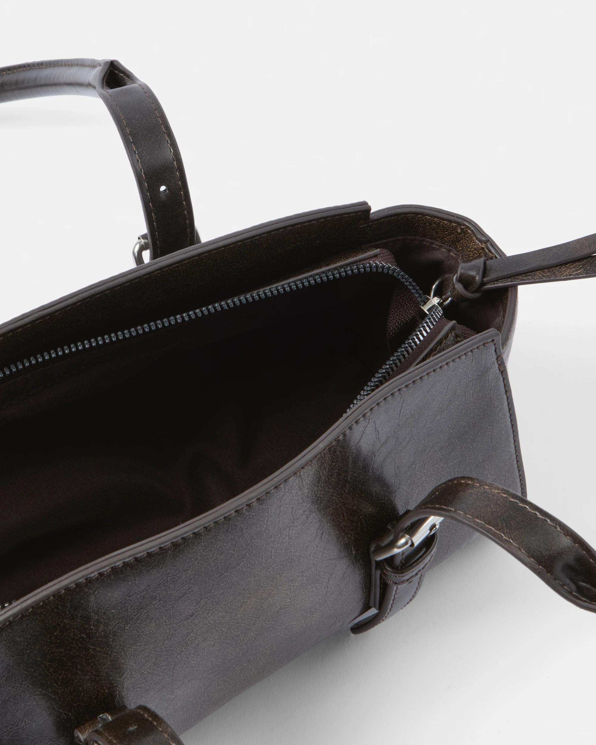 5 Vintage Shoulder Bag Deep Fudge, 5 of 10